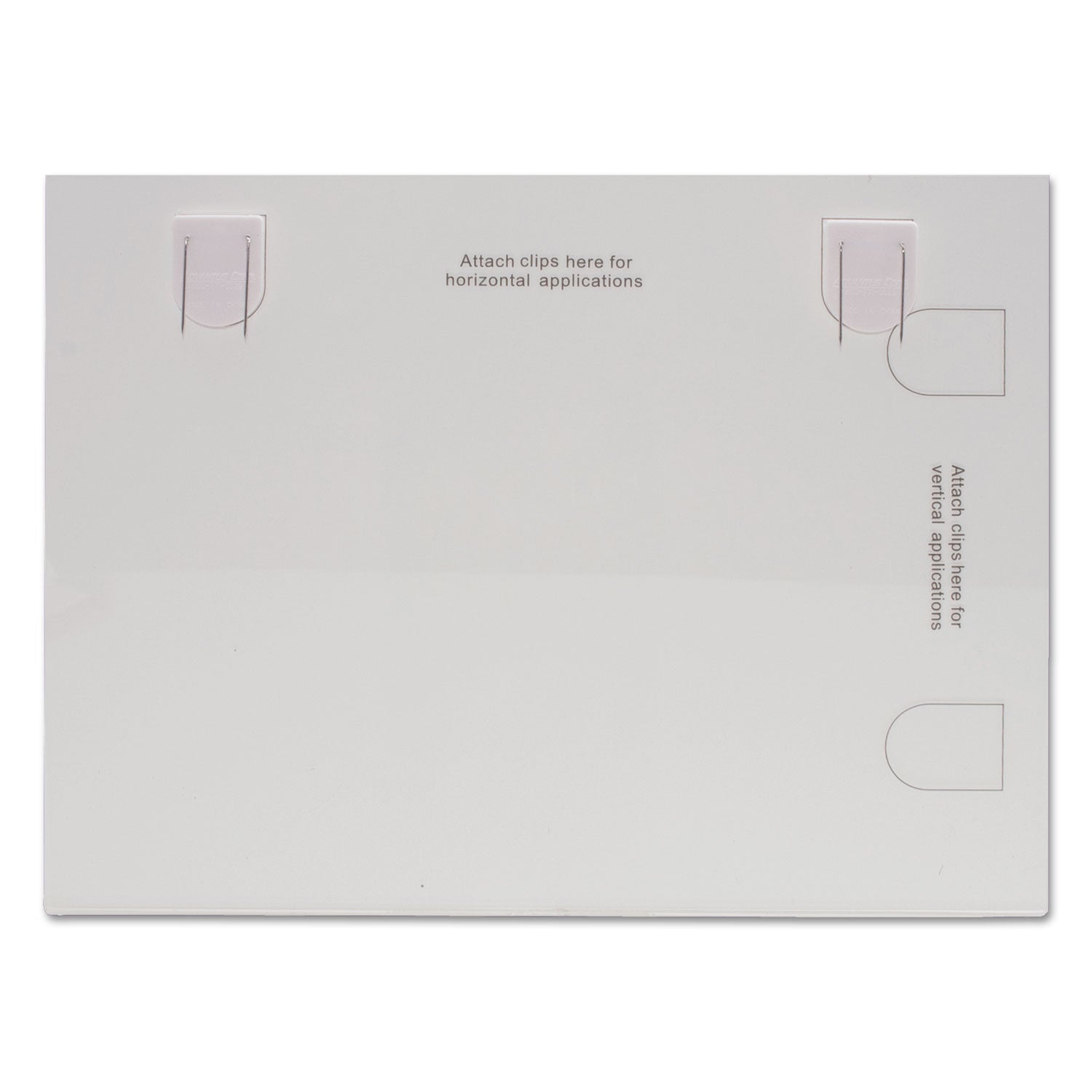 Advantus Panel Wall Acrylic Frame, 11 x 8.5, Fabric Panel Mount, Clear