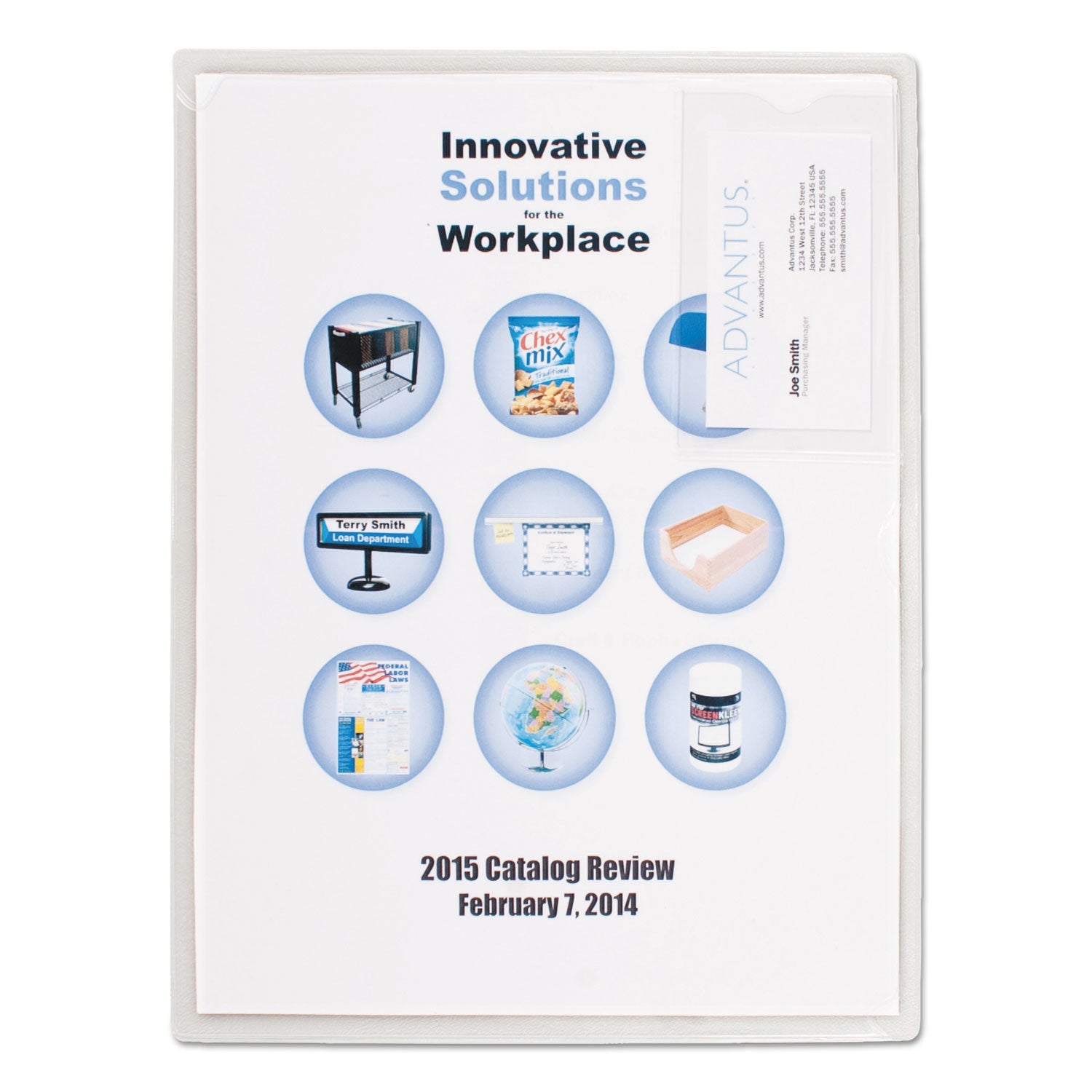 Advantus Kleer-File Poly Folder | Transparent