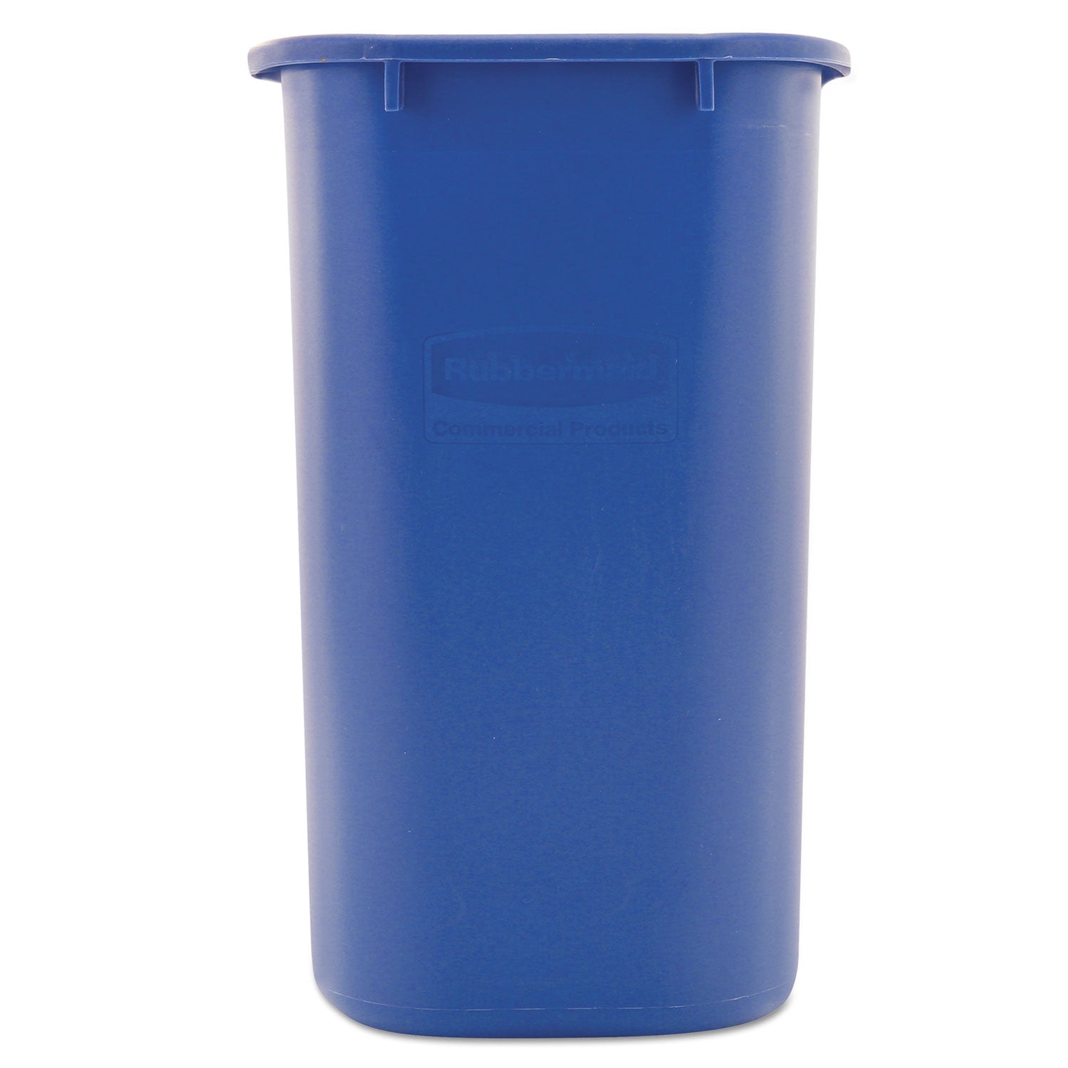 Rubbermaid® Commercial Deskside Recycling Container, Medium, 28.13 qt, Plastic, Blue