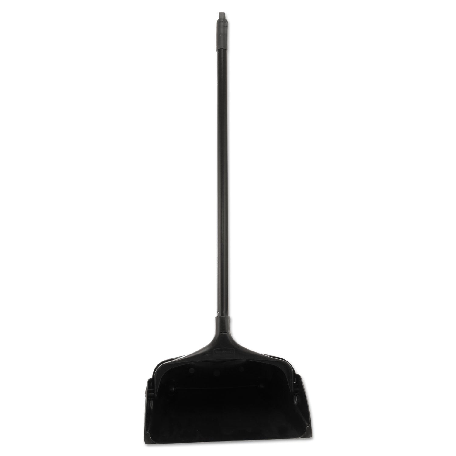 Rubbermaid® Commercial Lobby Pro Upright Dustpan With Wheels, 12.5w X 37h, Polypropylene With Vinyl Coat, Black