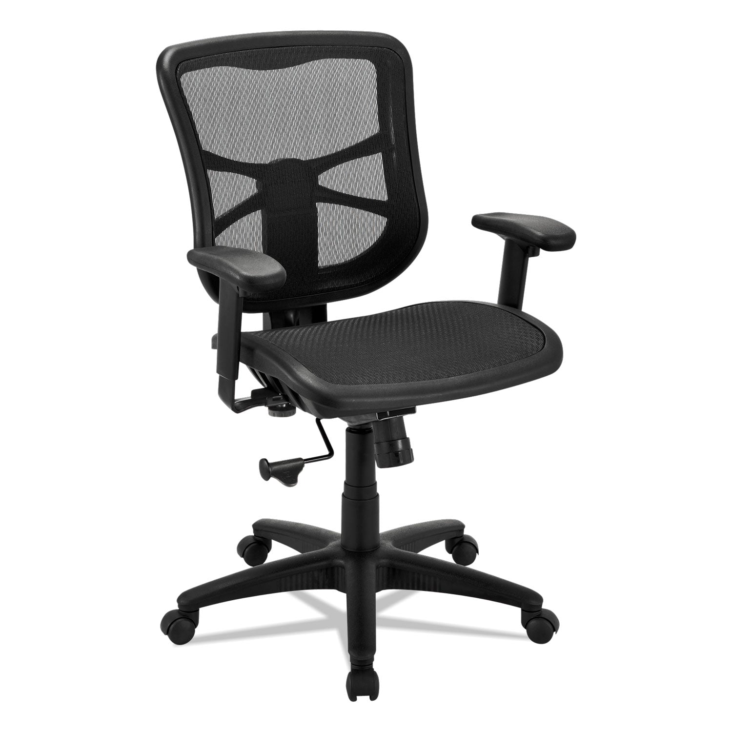 Alera® Alera Elusion Series Mesh Mid-Back Swivel/tilt Chair, Supports Up To 275 Lb, 17.9" To 21.6" Seat Height, Black