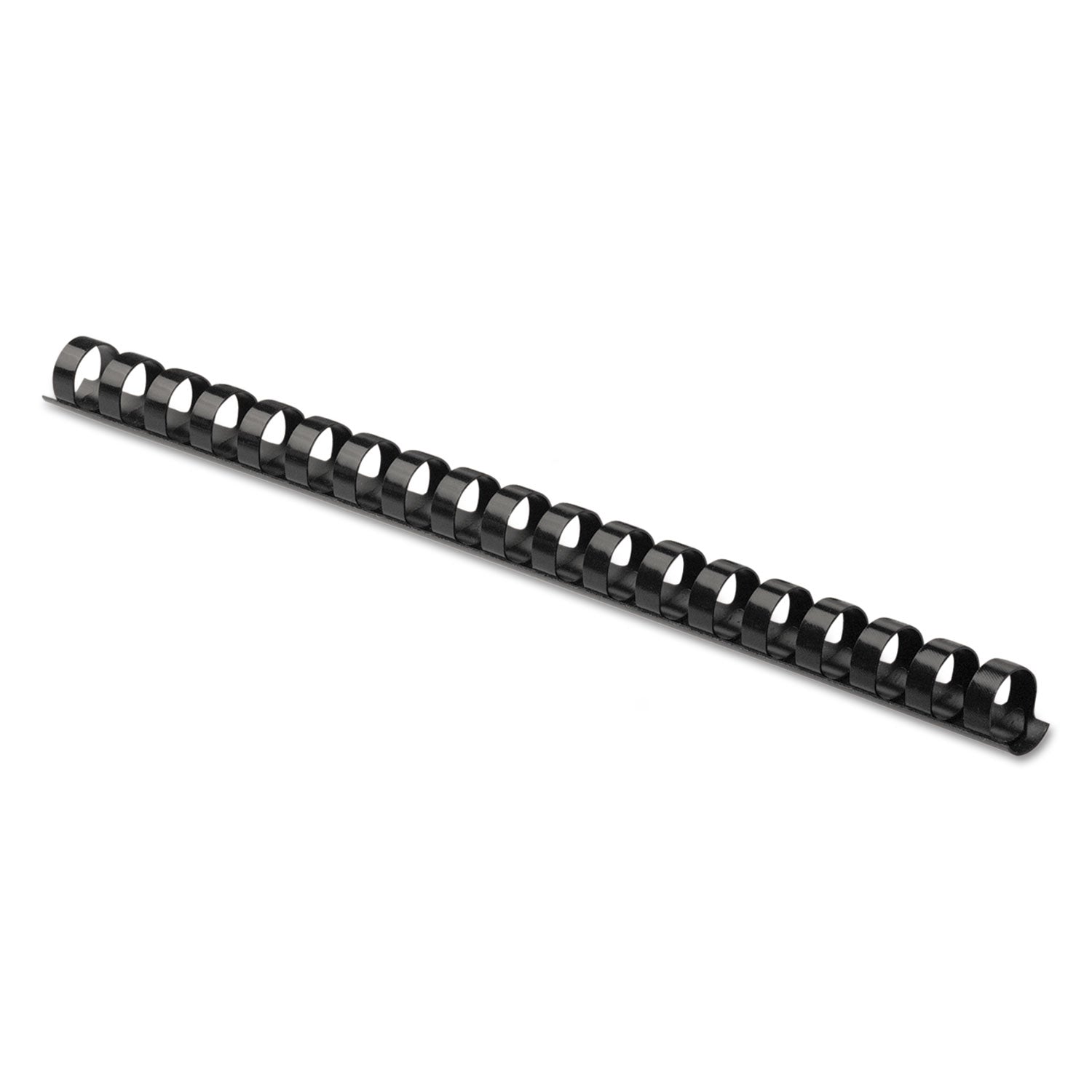 Plastic Comb Bindings | 1/2" Black 25-Pack