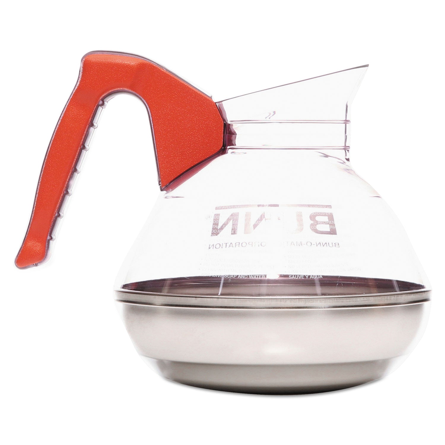 BUNN® Easy Pour Decanter, 64 oz, Orange Handle
