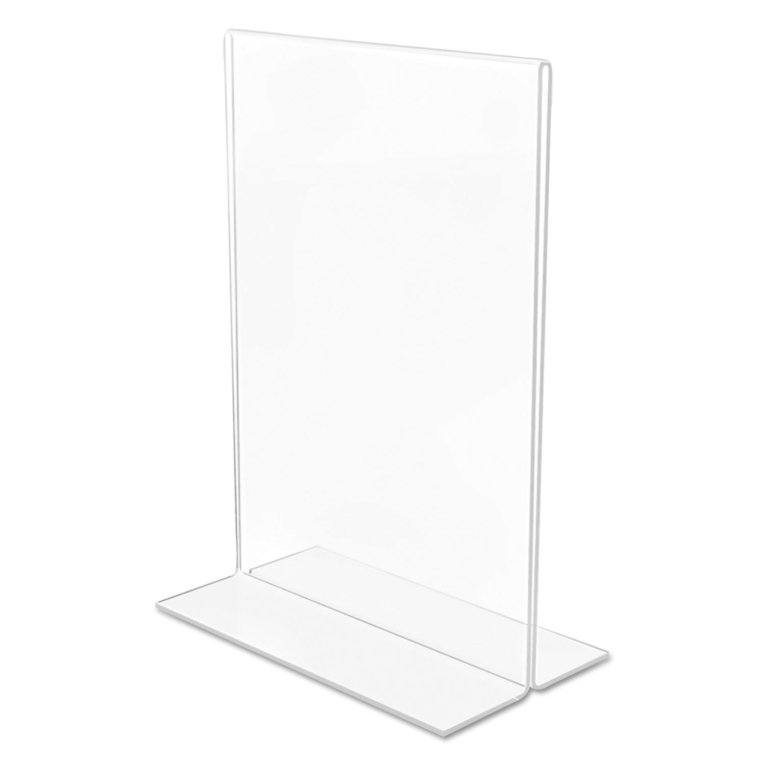 deflecto® Classic Image Double-Sided Sign Holder, 5 X 7 Insert, Clear