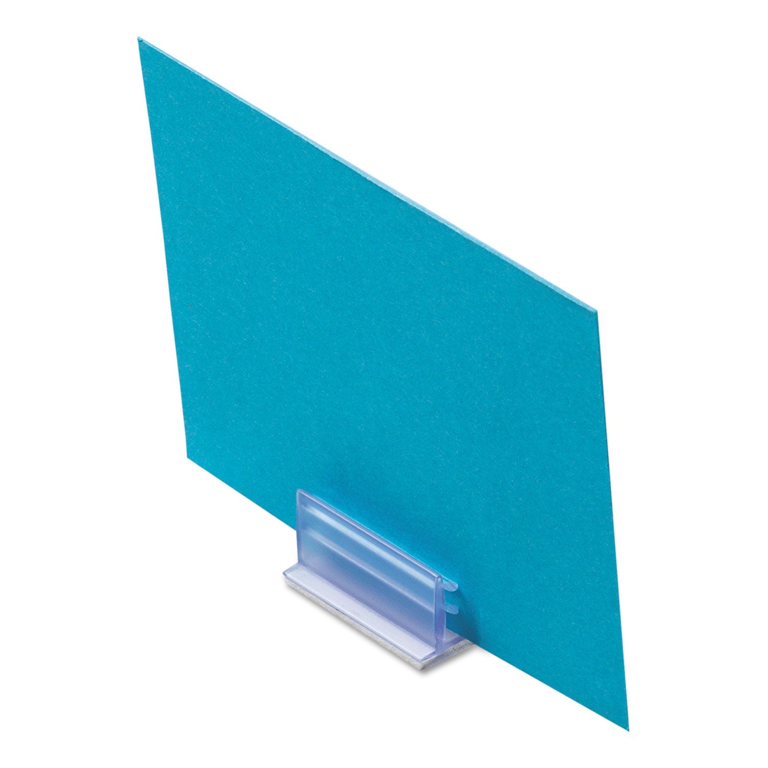 deflecto® Clips Grips Tags SuperGrip Display Holder, 1 x 0.5 x 0.5, Clear, 50/Pack