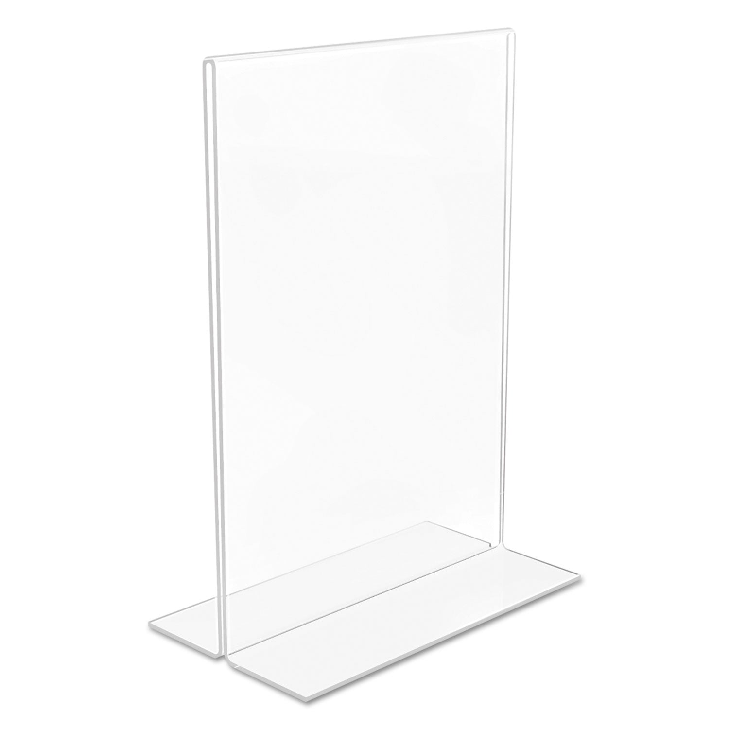 deflecto® Classic Image Double-Sided Sign Holder, 5 X 7 Insert, Clear