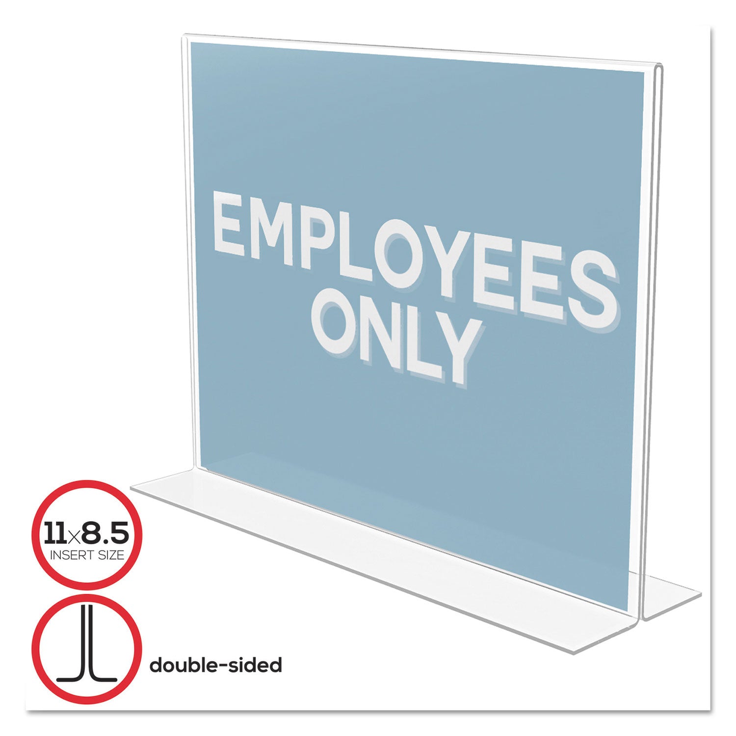 Classic Image Double-Sided Sign Holder | Clear