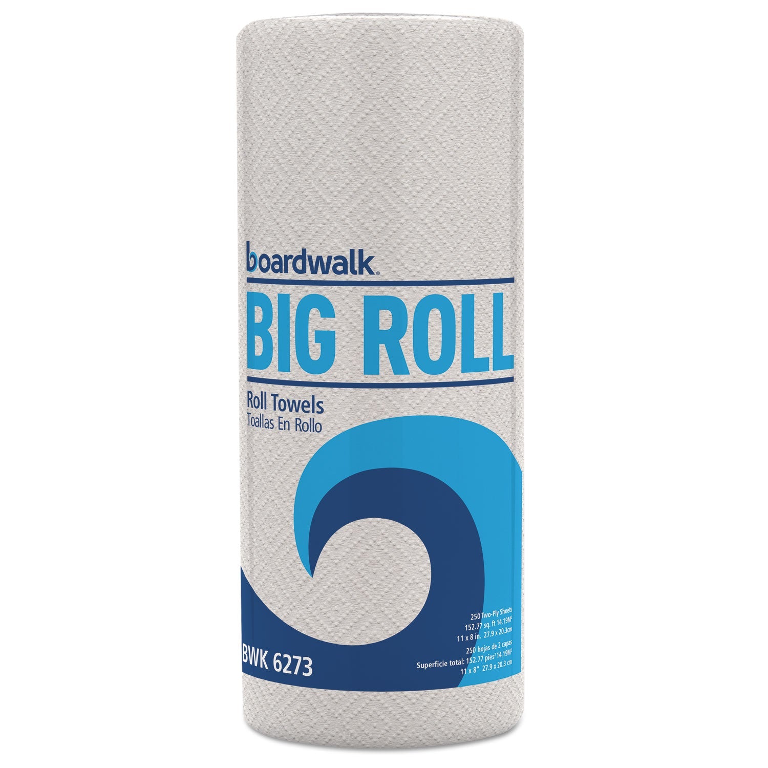 Boardwalk® Kitchen Roll Towel, 2-Ply, 11 X 8.5, White, 250/roll, 12 Rolls/carton