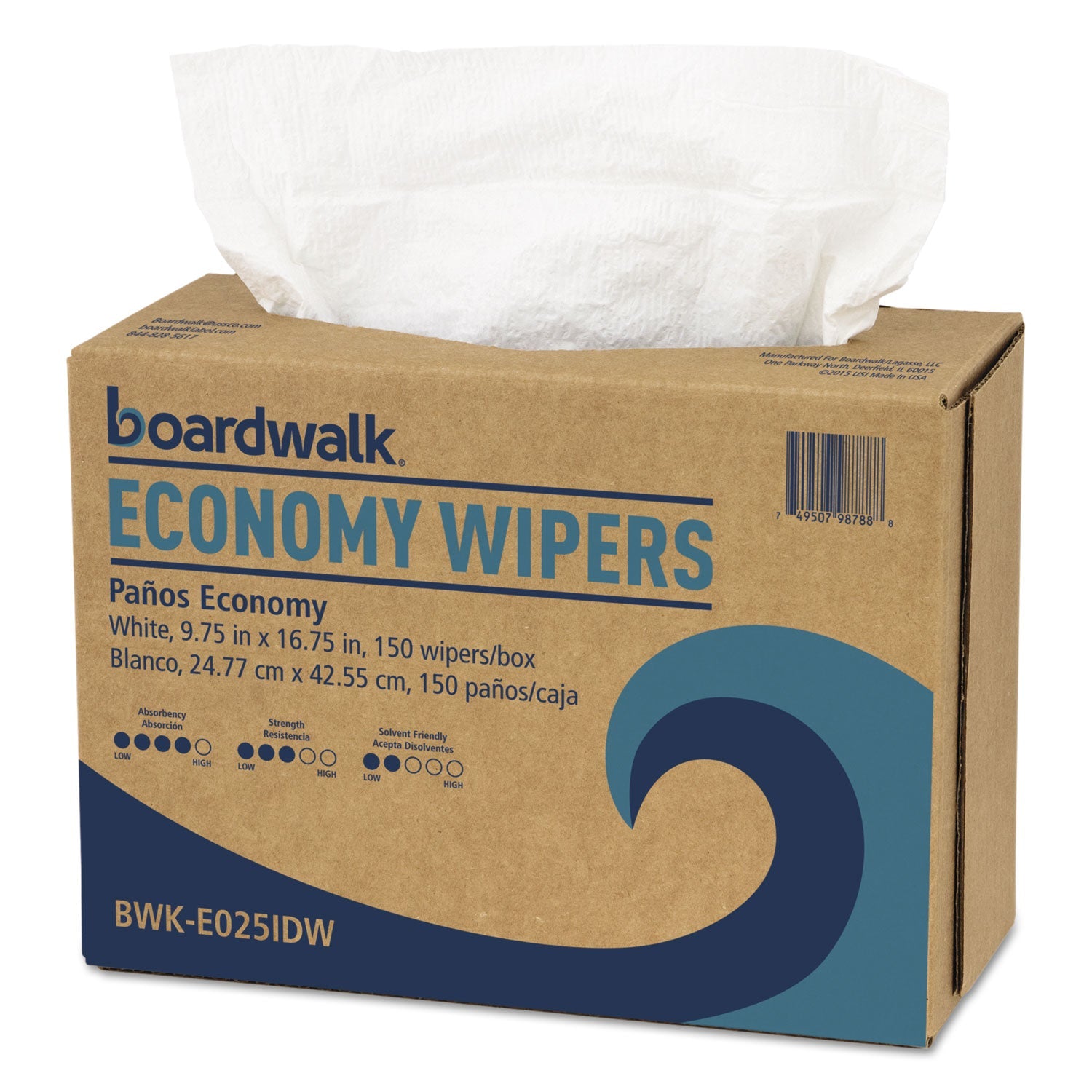 Boardwalk Scrim Wipers | 4-Ply, White, 6-Pack