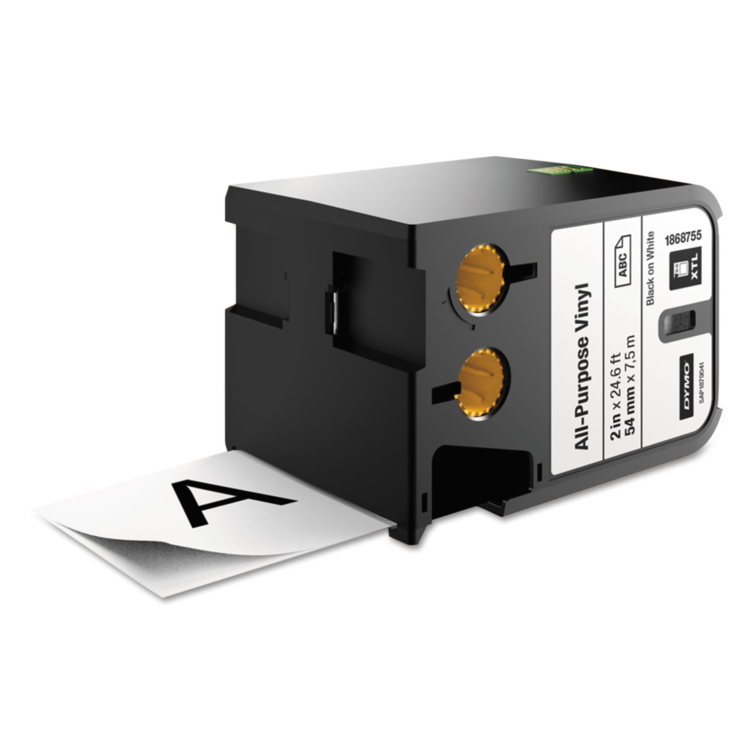 DYMO® Xtl All-Purpose Vinyl Labels, 2" X 24.6 Ft, Black On White - Bloom Skins