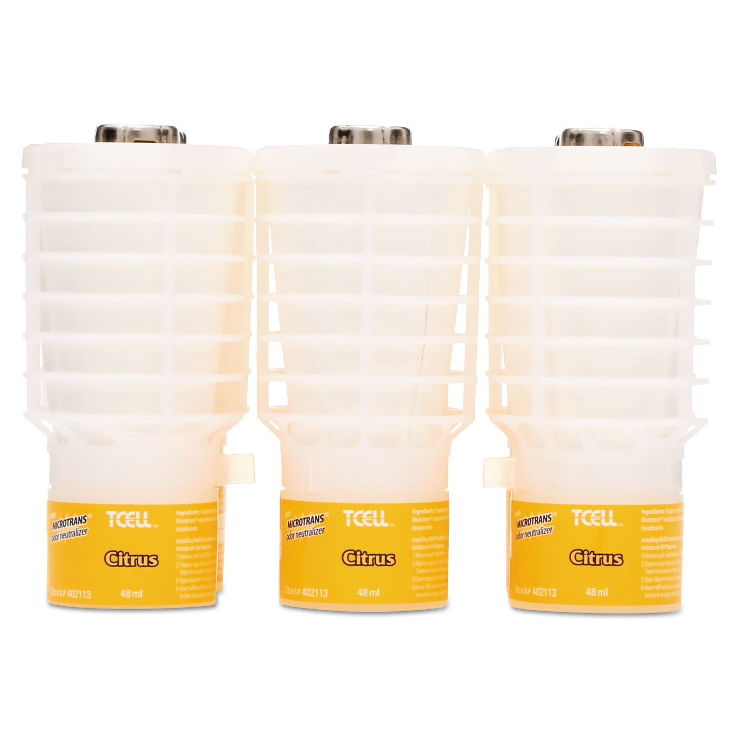 Rubbermaid® Commercial Tcell Microtrans Odor Neutralizer Refill, Citrus, 1.62 Oz, 6/carton