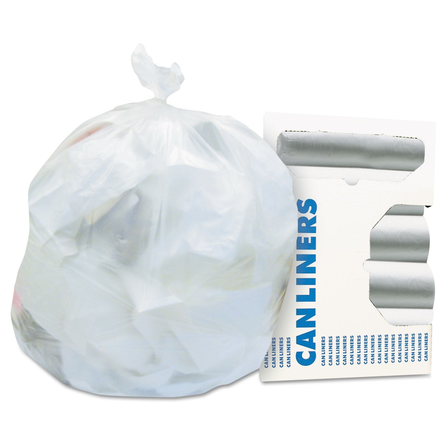 High-Density Waste Can Liners | 10 Gal, Natural