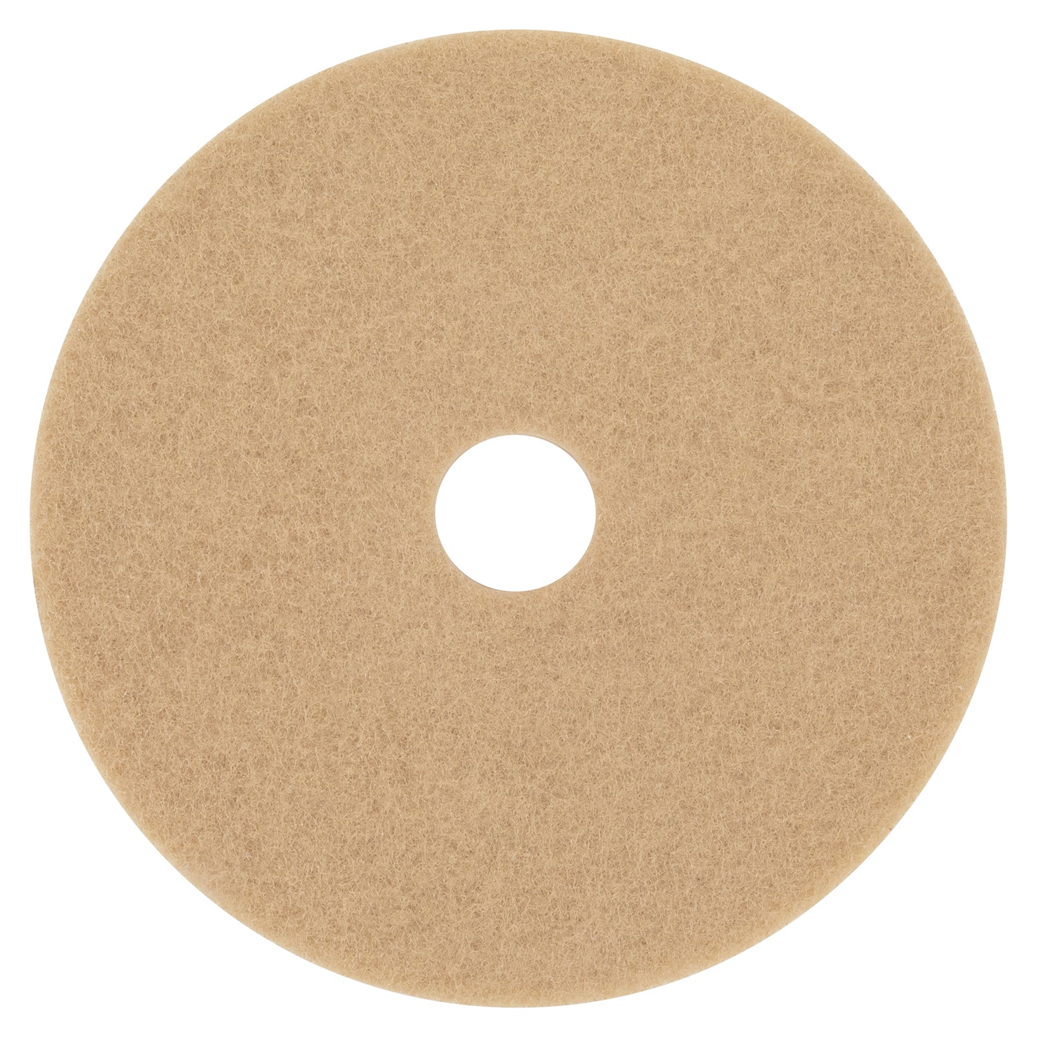 3M™ Ultra High-Speed Floor Burnishing Pads 3400, 20" Diameter, Tan, 5/carton