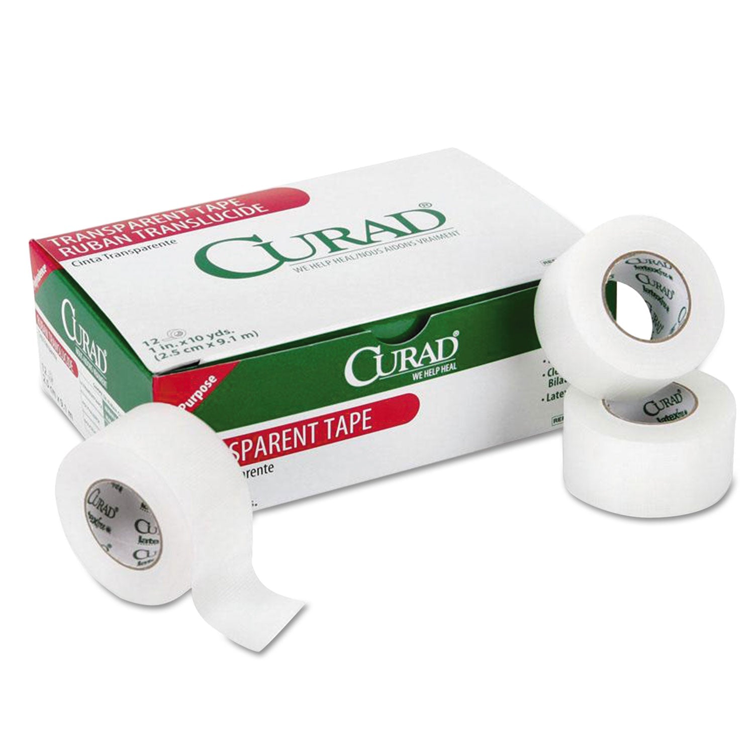 Curad Transparent Surgical Tape | 1"x10 yds