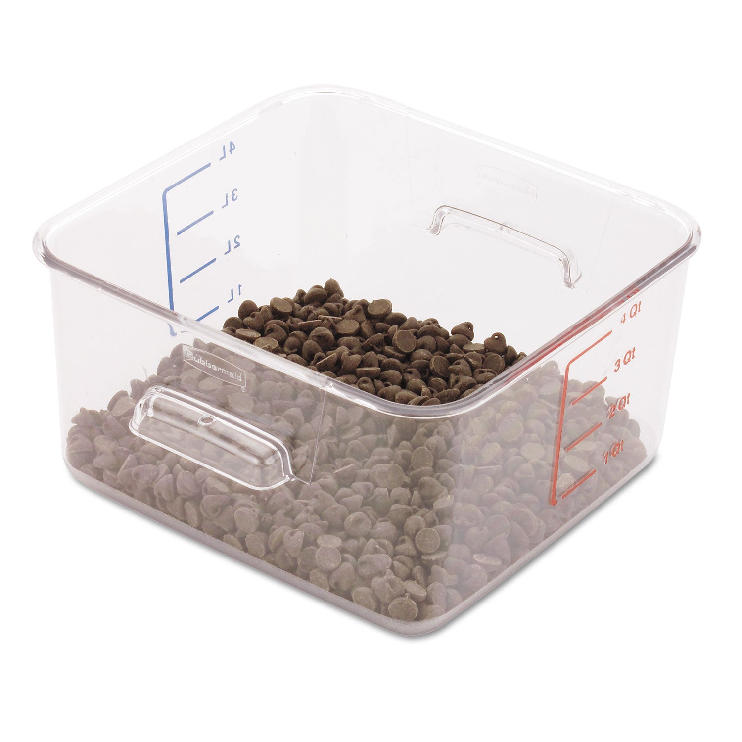 SpaceSaver Square Containers | 4 qt, Clear Plastic