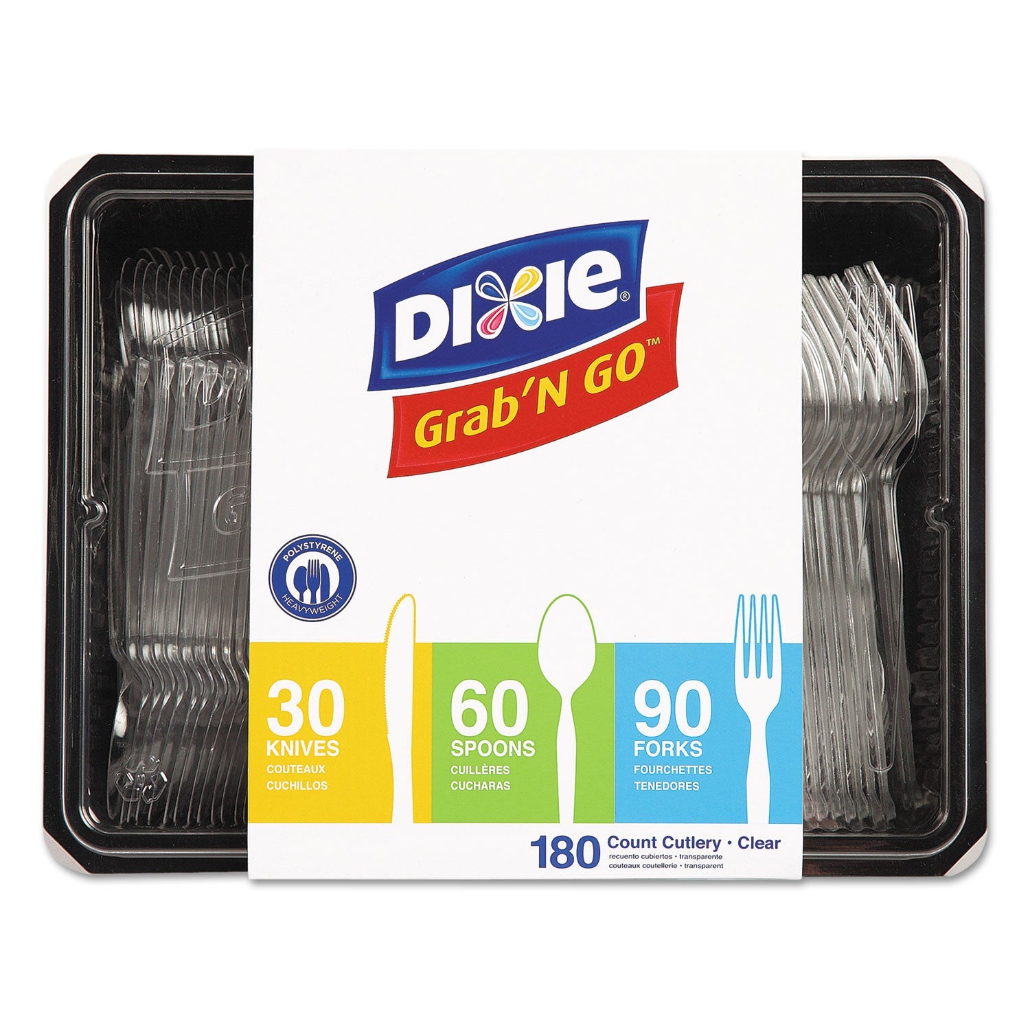 Heavyweight Polystyrene Cutlery | Dixie® Clear