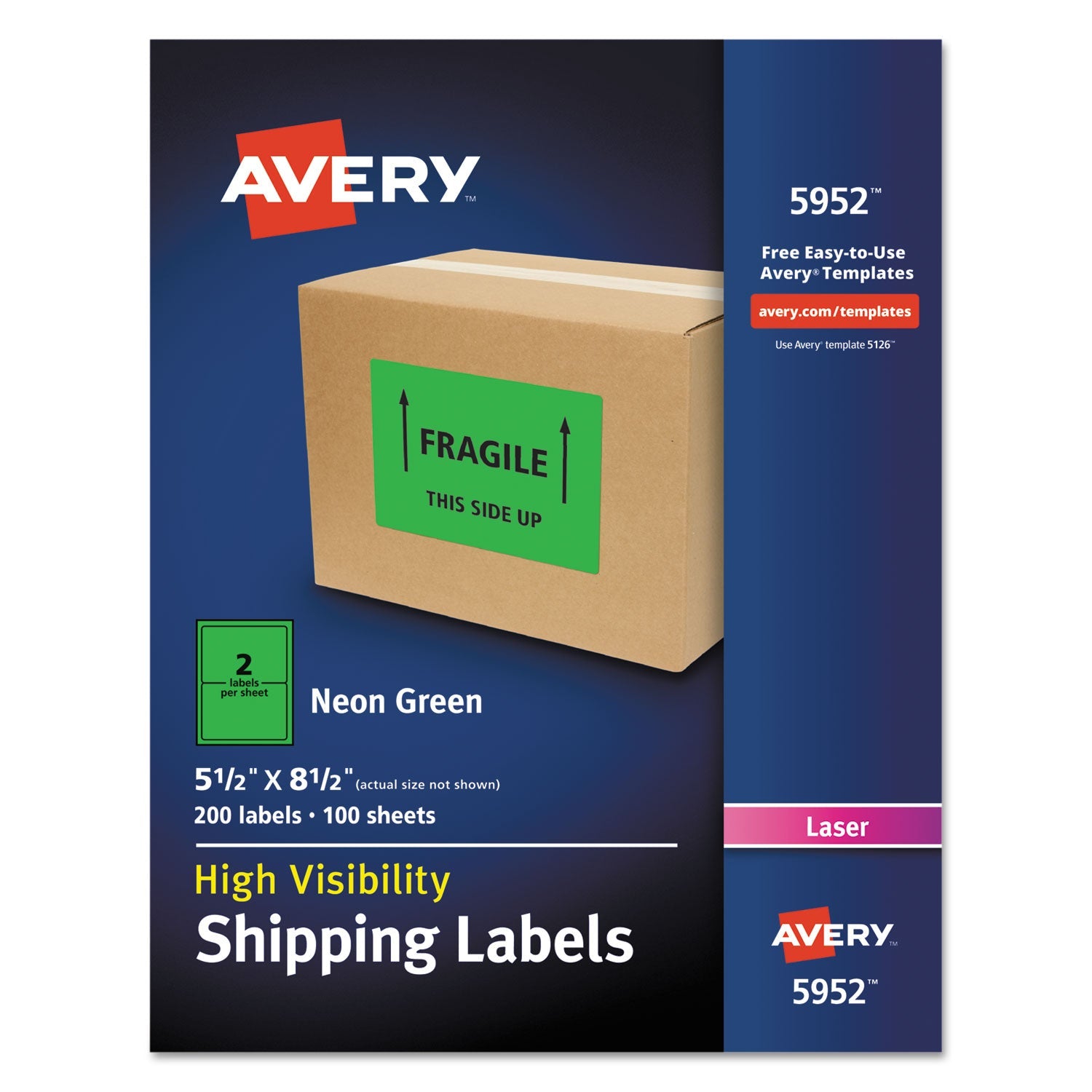 High-Visibility Laser ID Labels | Neon Green