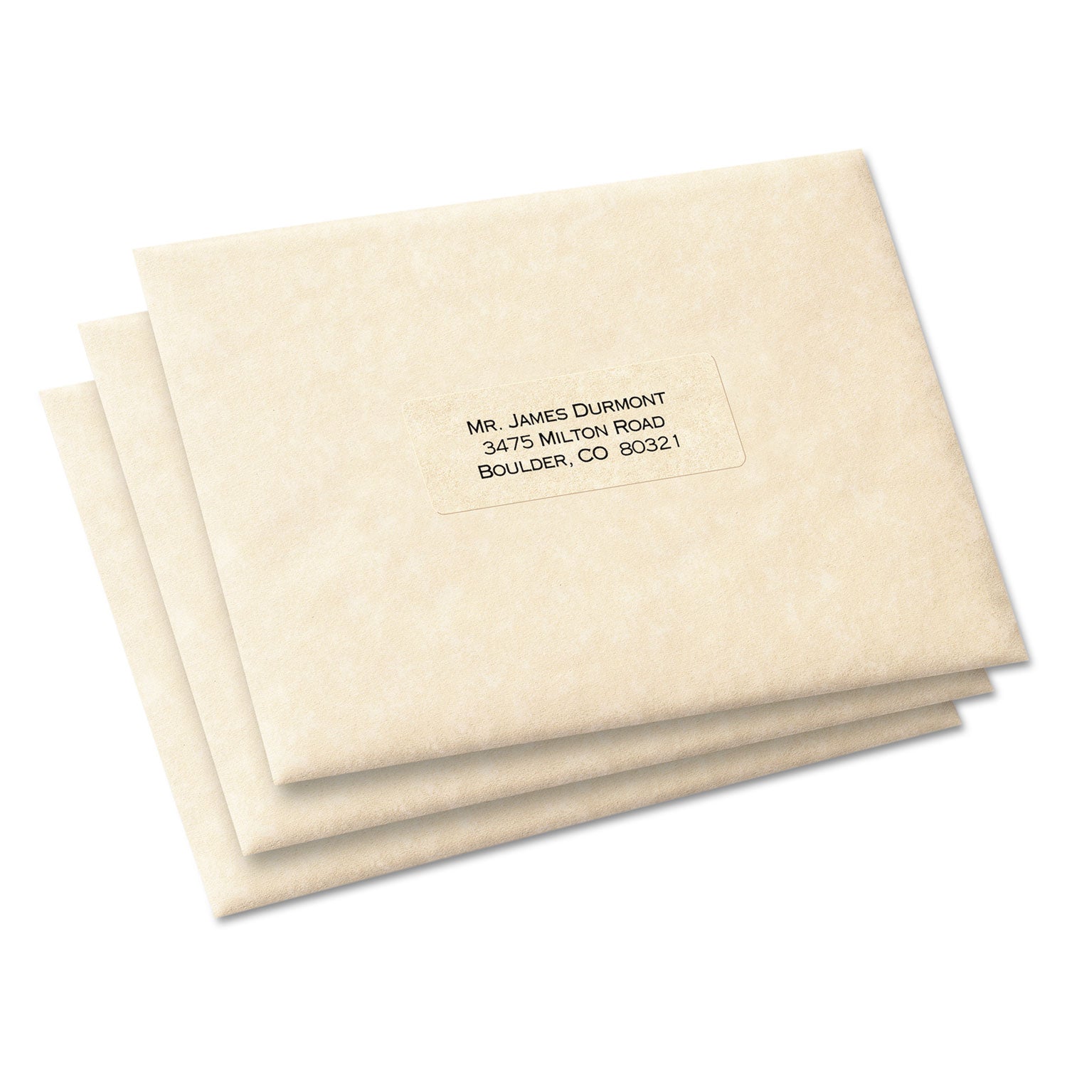 Avery® Matte Clear Easy Peel Mailing Labels W/ Sure Feed Technology, Laser Printers, 1 X 2.63, Clear, 30/sheet, 50 Sheets/box