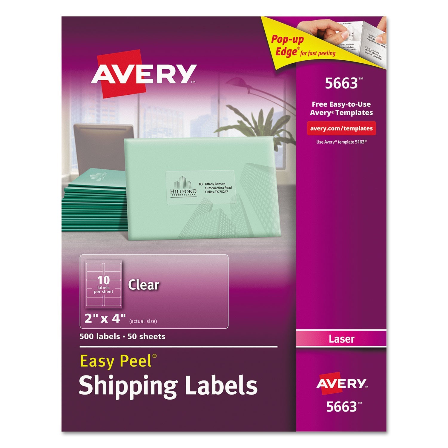 Matte Clear Mailing Labels | 2x4 | 500/box