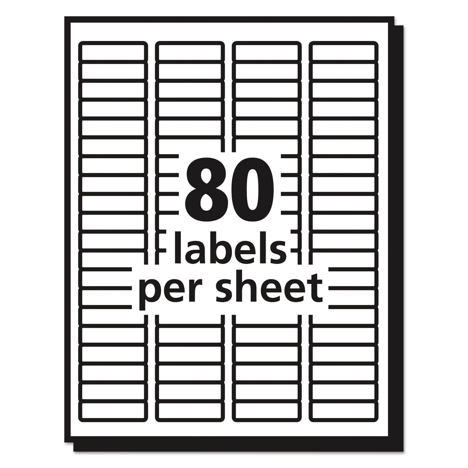 Avery® Matte Clear Shipping Labels, Inkjet Printers, 8.5 X 11, Clear, 25/pack