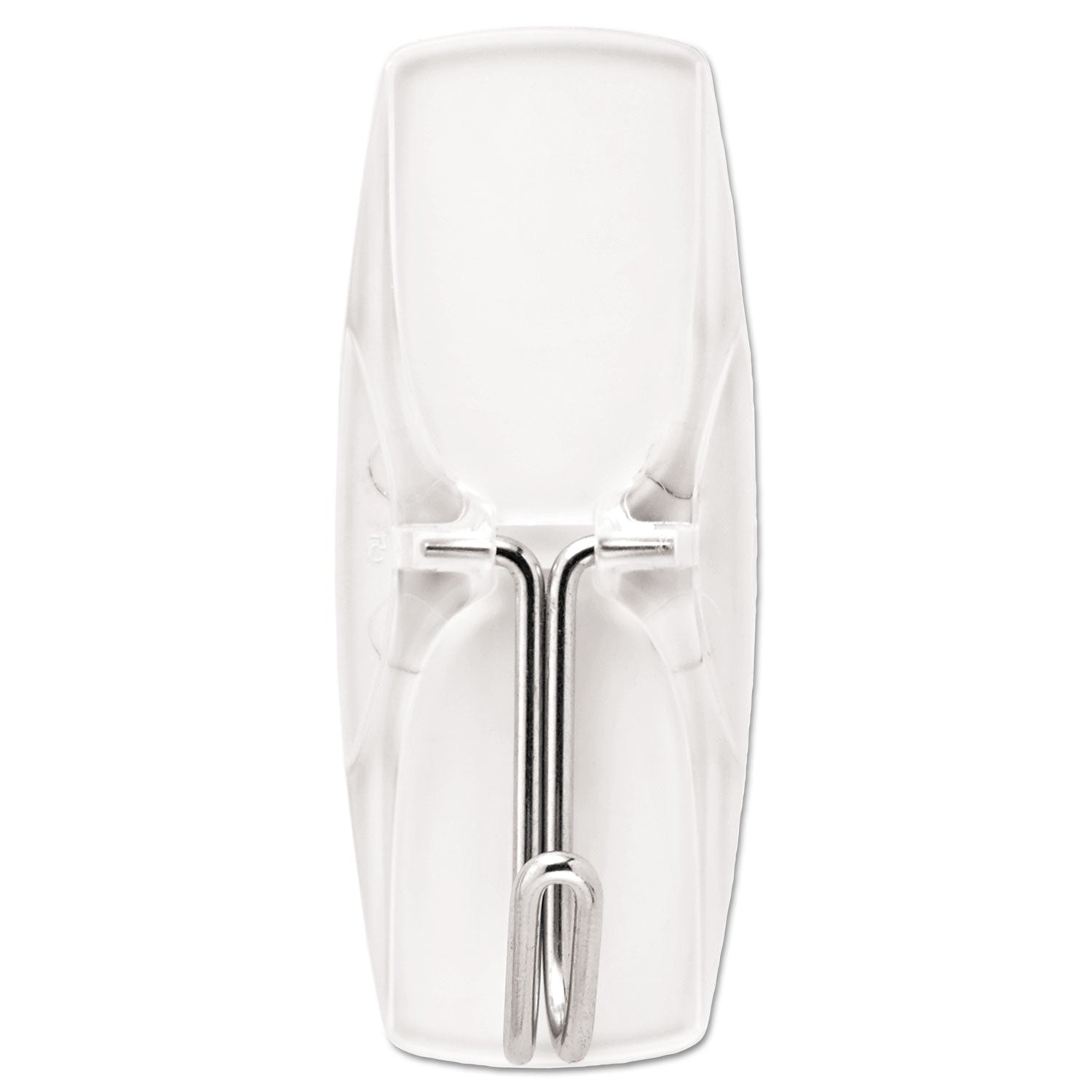 Command™ Clear Hooks and Strips, Medium, Plastic, 2 lb Capacity, 6 Hooks and 8 Strips/Pack