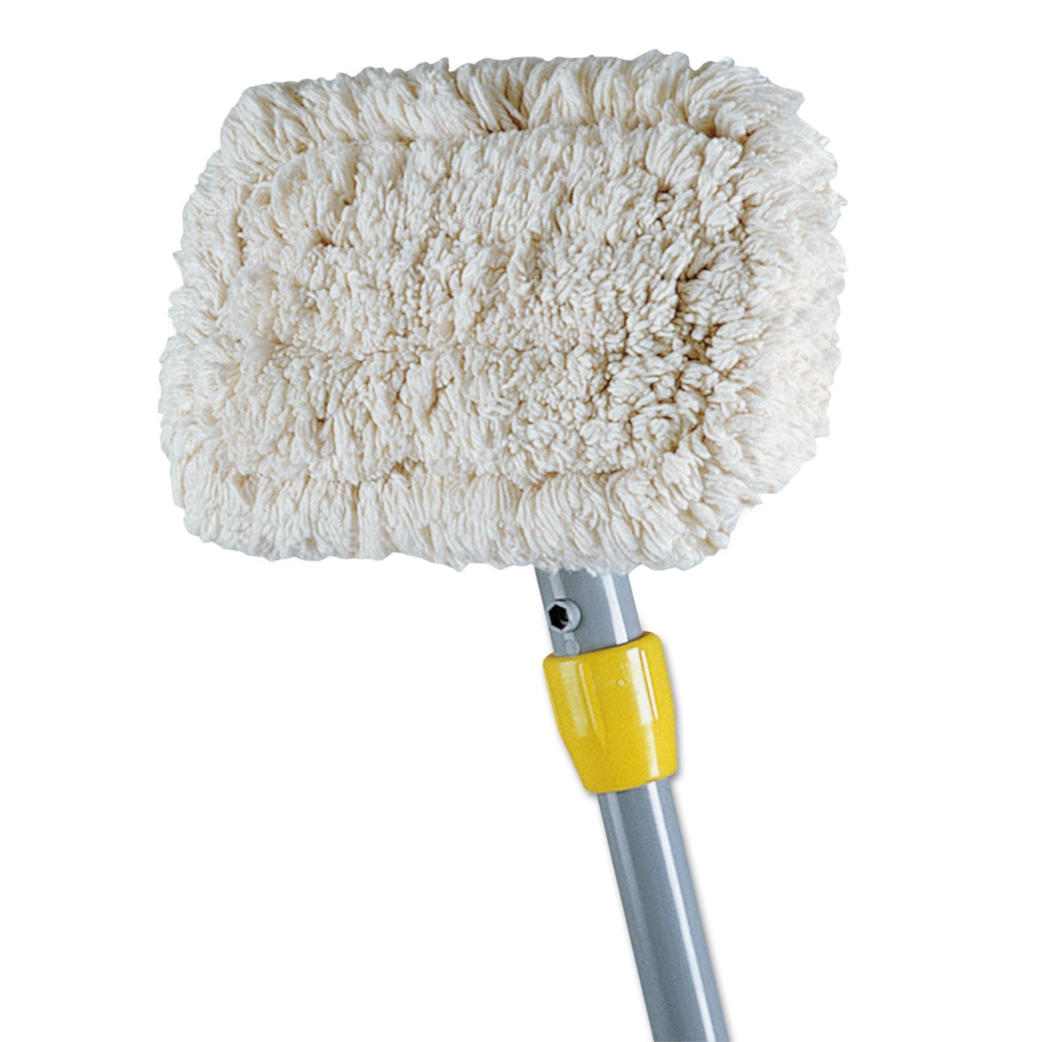 Rubbermaid® Commercial Wall-Washer Kit, 9 X 5 White Cotton Head, 60" Gray Aluminum Handle