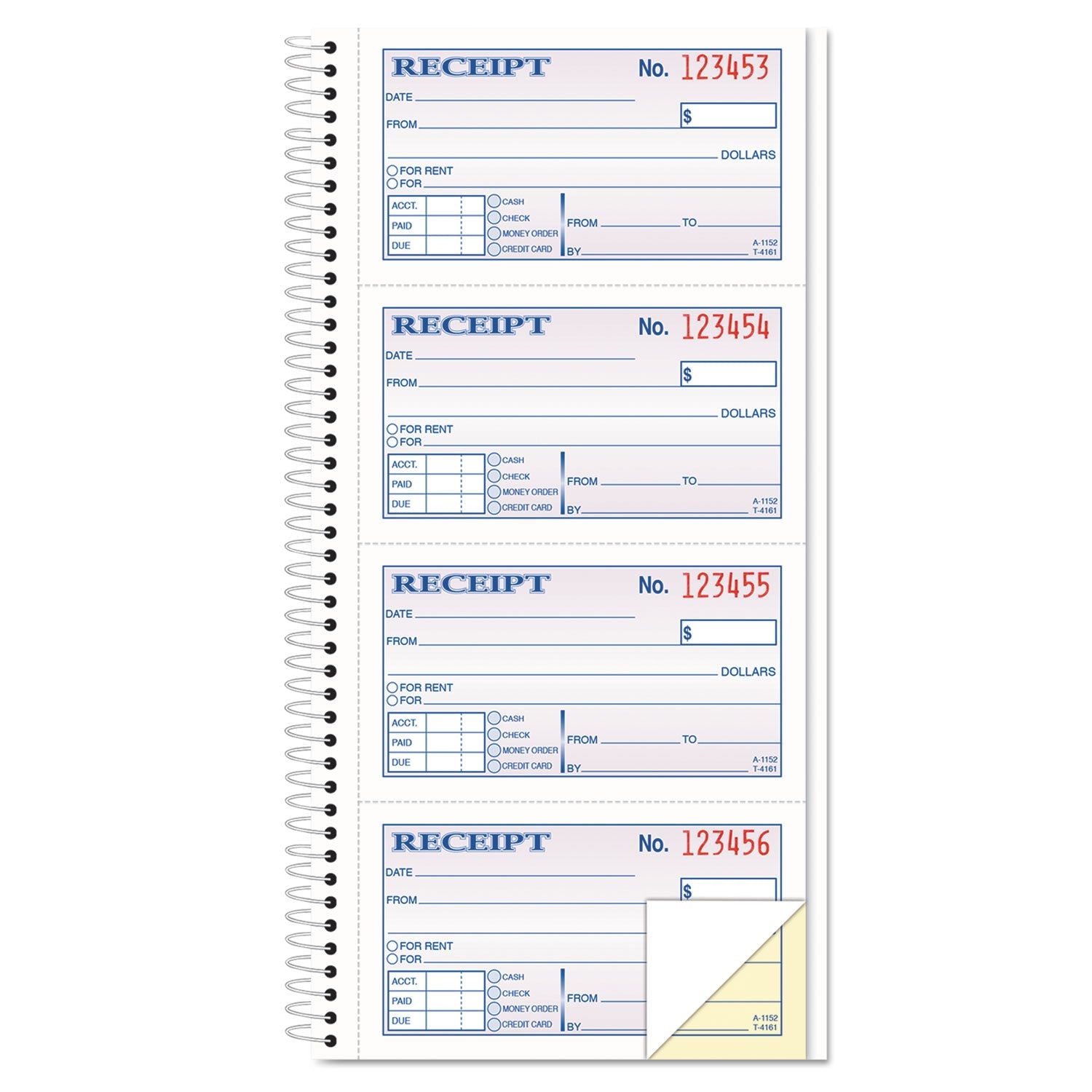 Spiralbound Receipt Book | 2-Part Carbonless