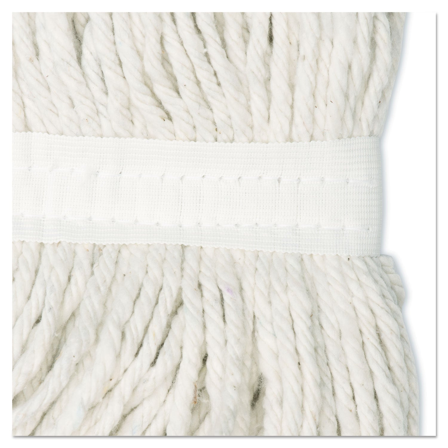 Boardwalk® Cut-End Wet Mop Head, Rayon, No. 24, White