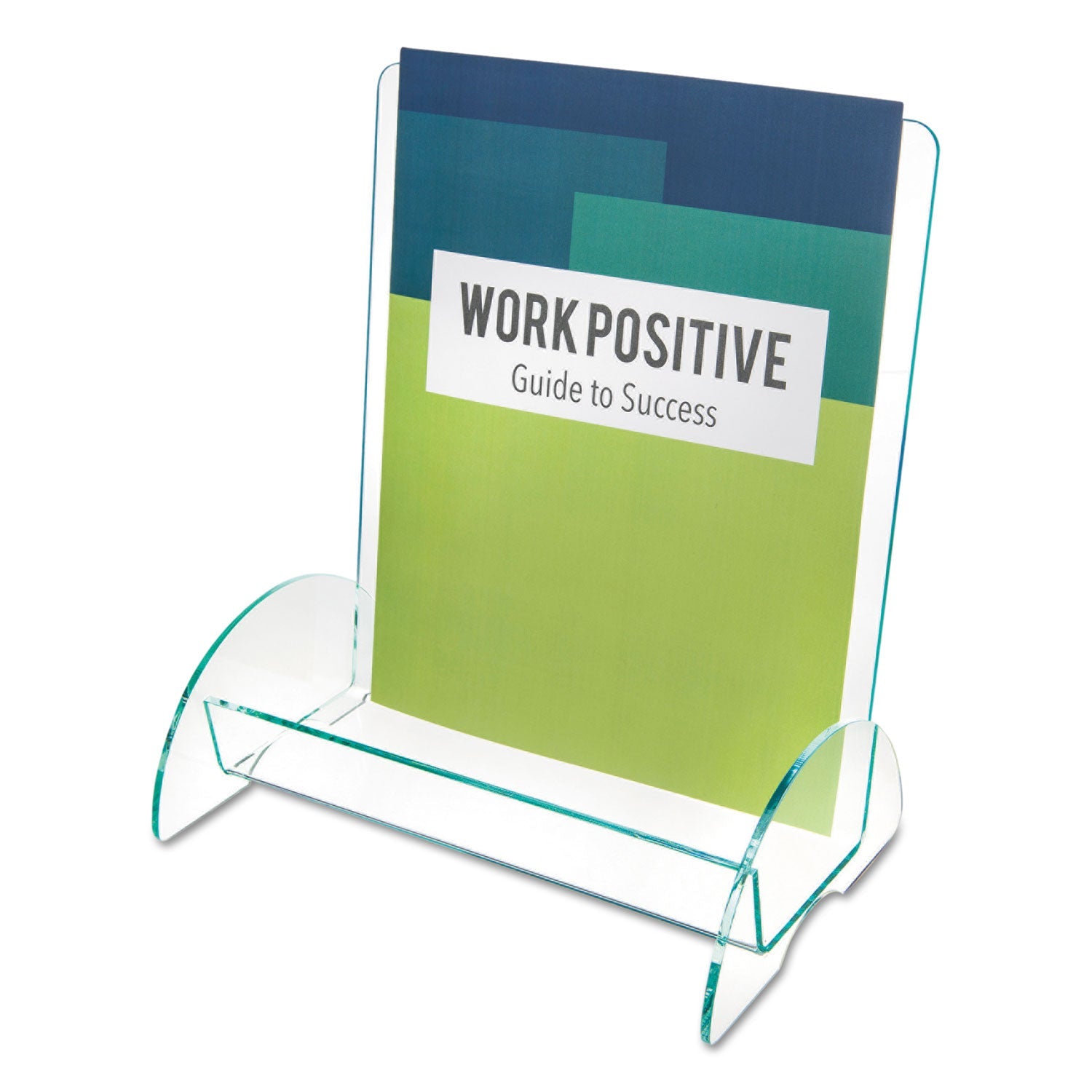deflecto® Euro-Style Docuholder, Magazine Size, 9.81w X 6.31d X11h, Green Tinted
