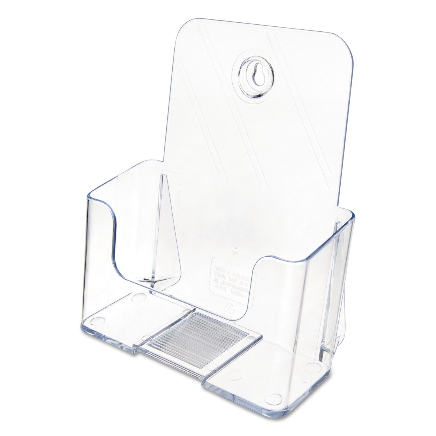 deflecto® Docuholder For Countertop/wall-Mount, Booklet Size, 6.5w X 3.75d X 7.75h, Clear