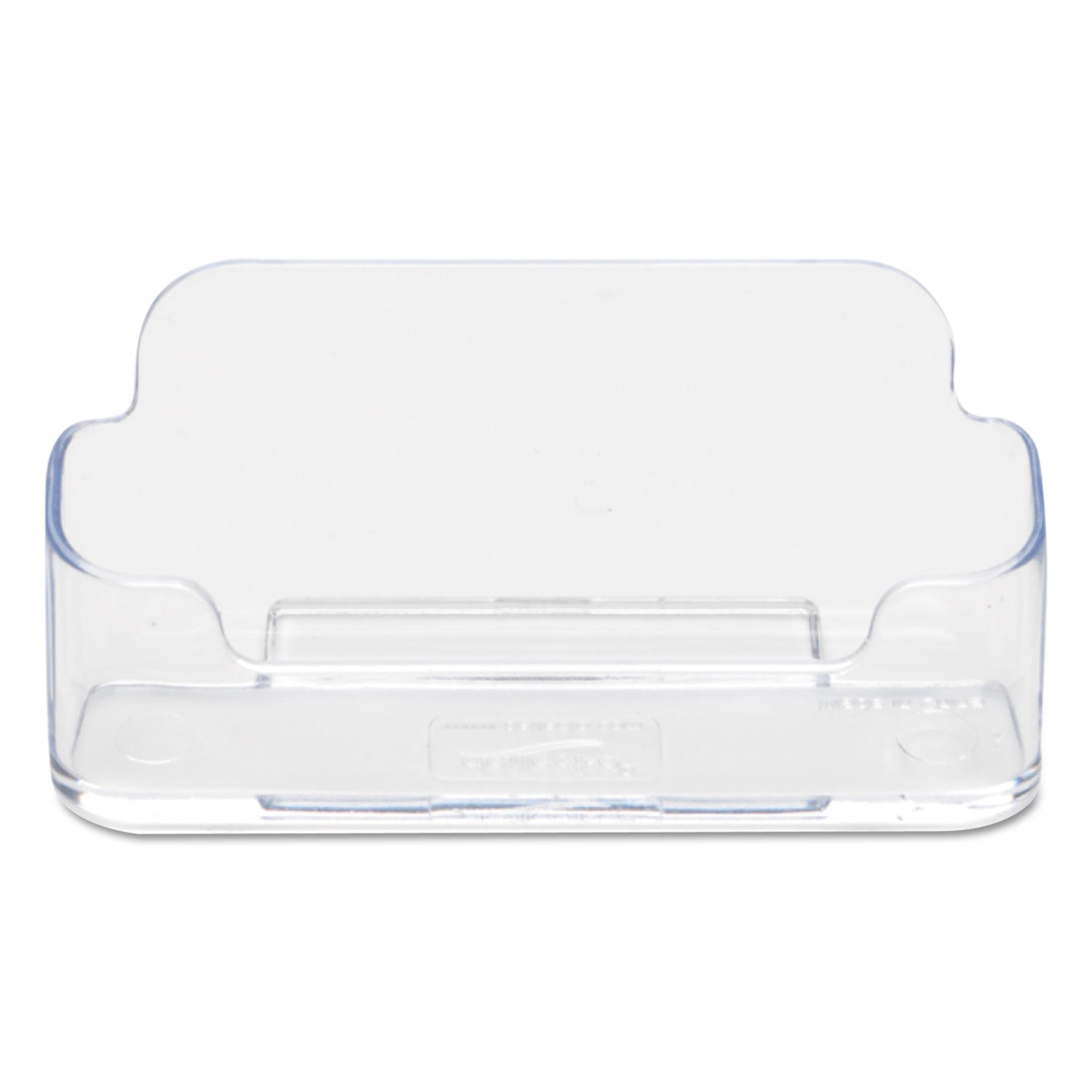 deflecto® Horizontal Business Card Holder, Holds 50 Cards, 3.88 X 1.38 X 1.81, Plastic, Clear