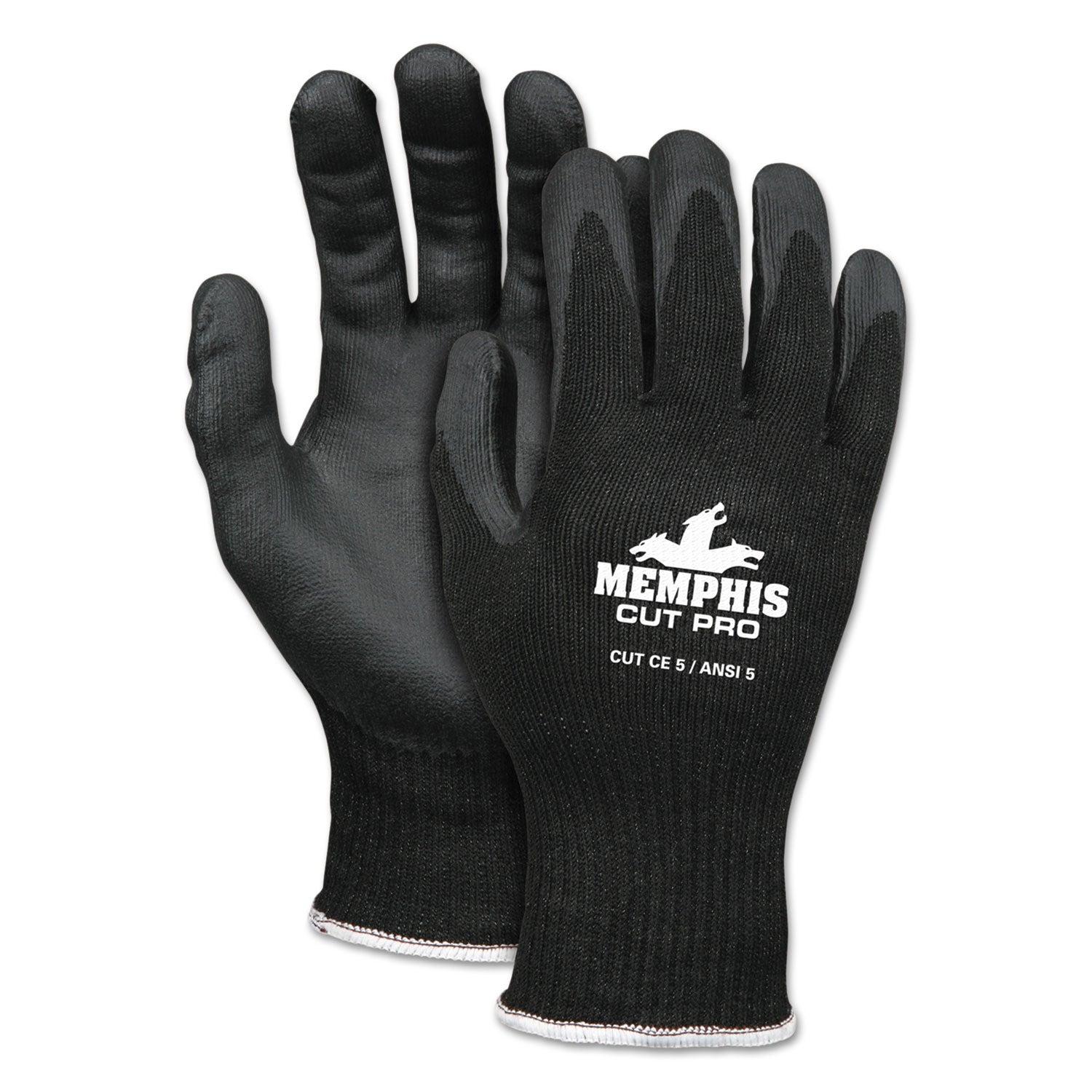 MCR™ Safety Cut Pro 92720nf Gloves, X-Large, Black, Hppe/nitrile Foam - Bloom Skins