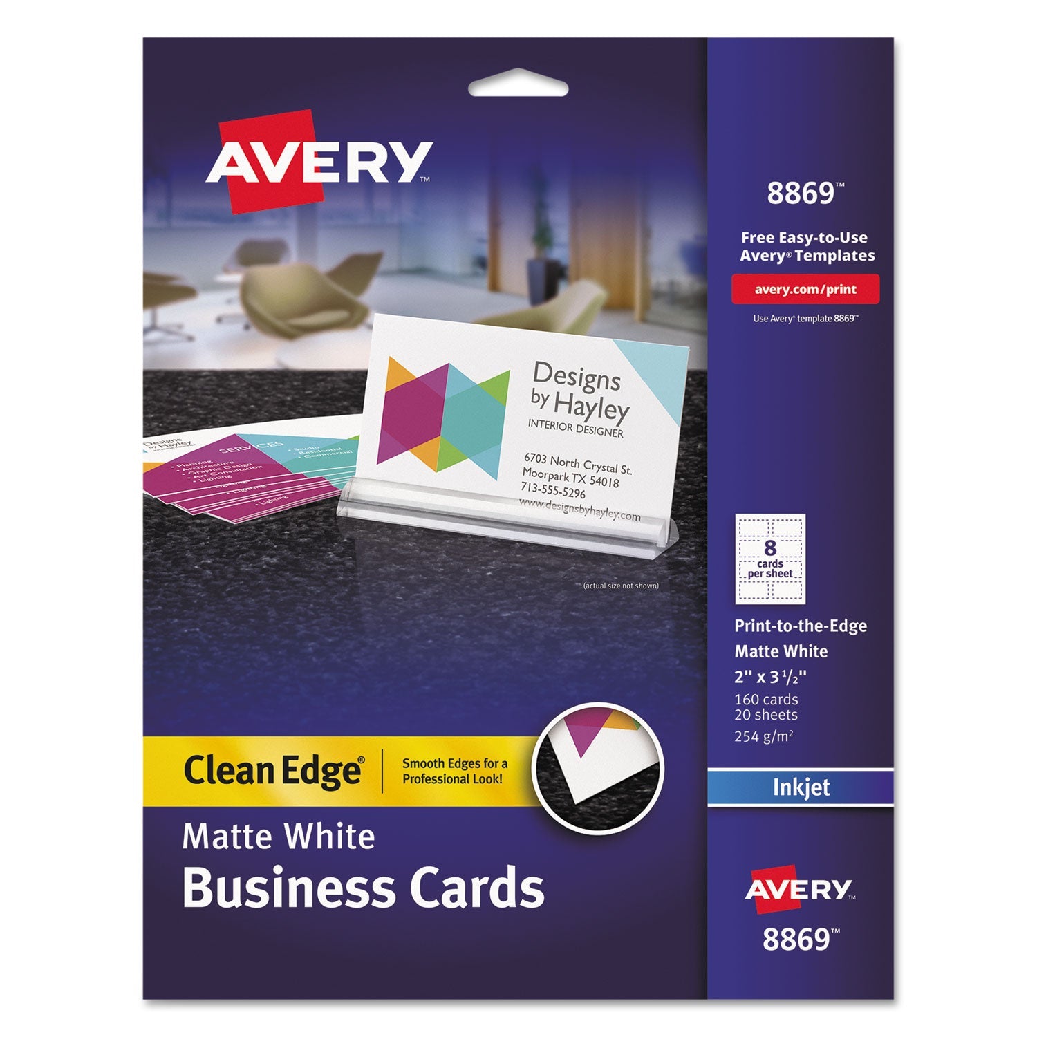 Print-to-the-Edge Business Cards | 160 Cards