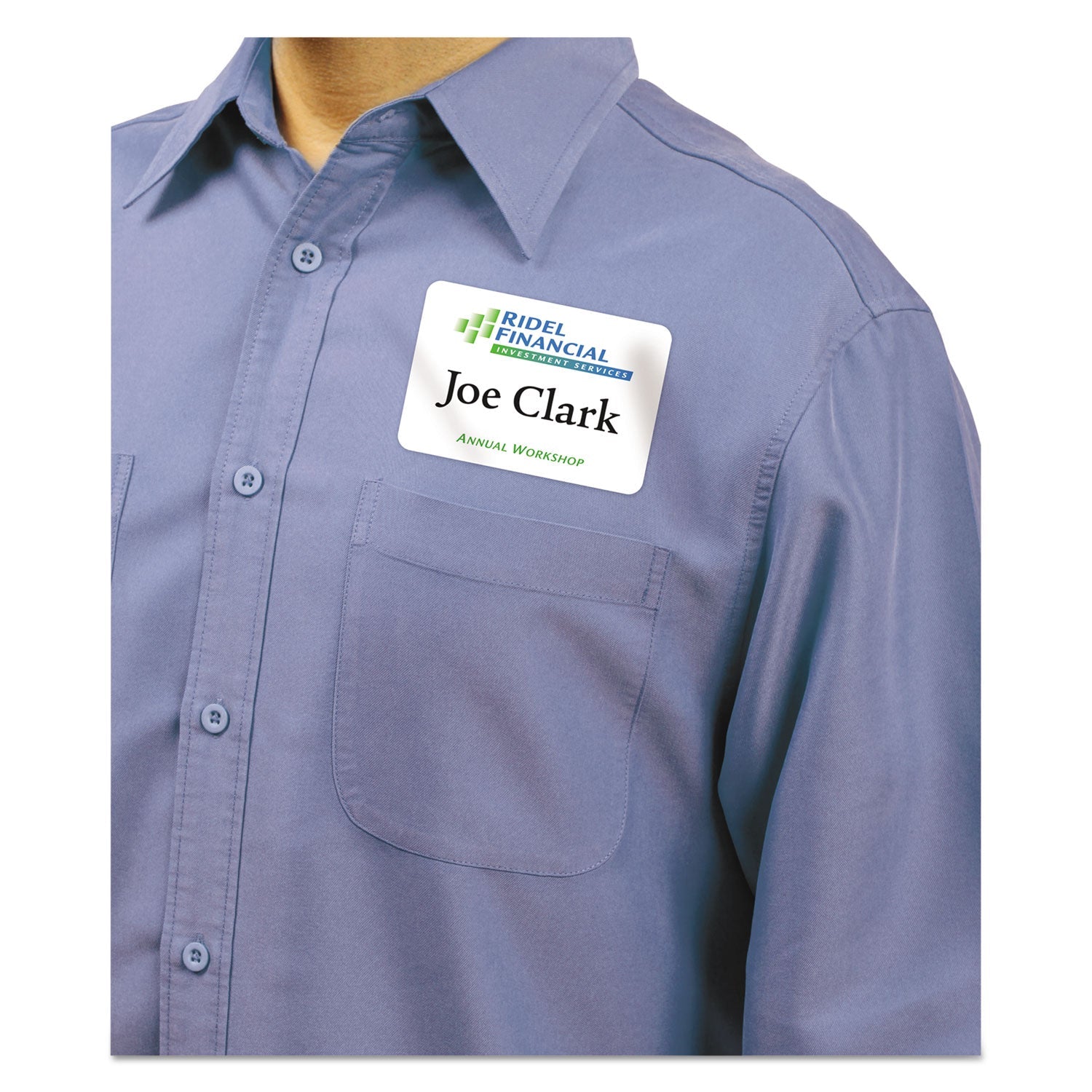 Avery® Flexible Adhesive Name Badge Labels, 3.38 X 2.33, White, 400/box