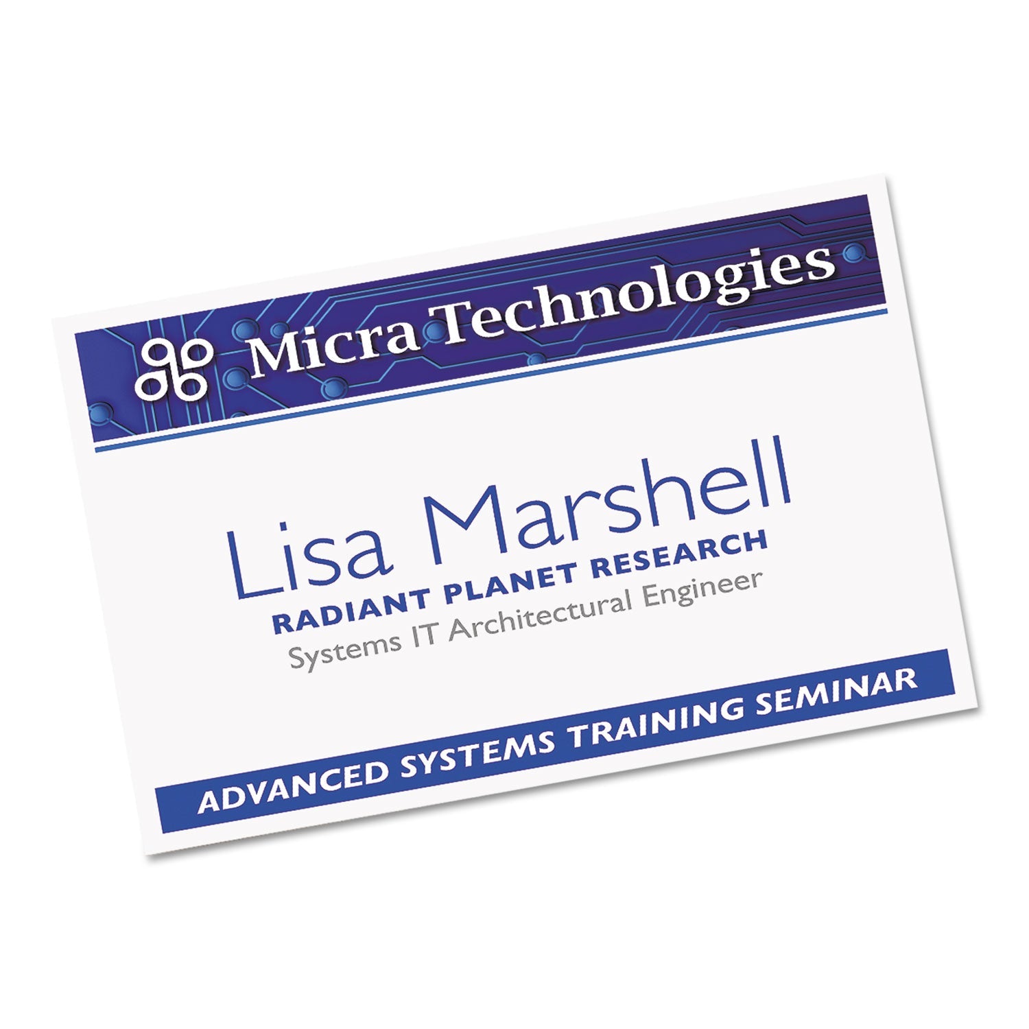 Avery® Name Badge Insert Refills, Horizontal/vertical, 2 1/4 X 3 1/2, White, 400/box