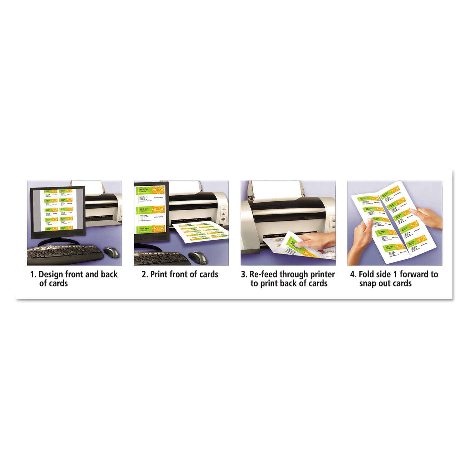Avery® True Print Clean Edge Business Cards, Inkjet, 2 X 3.5, Ivory, 200 Cards, 10 Cards Sheet, 20 Sheets/pack