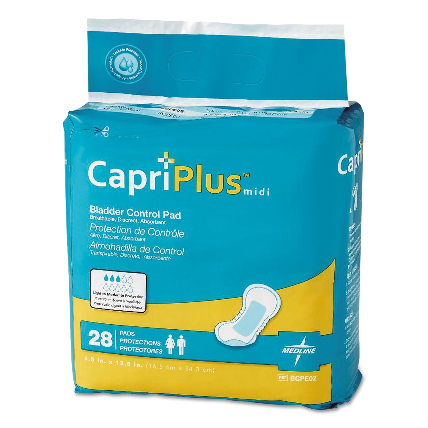 Medline Capri Plus Bladder Control Pads | Extra+