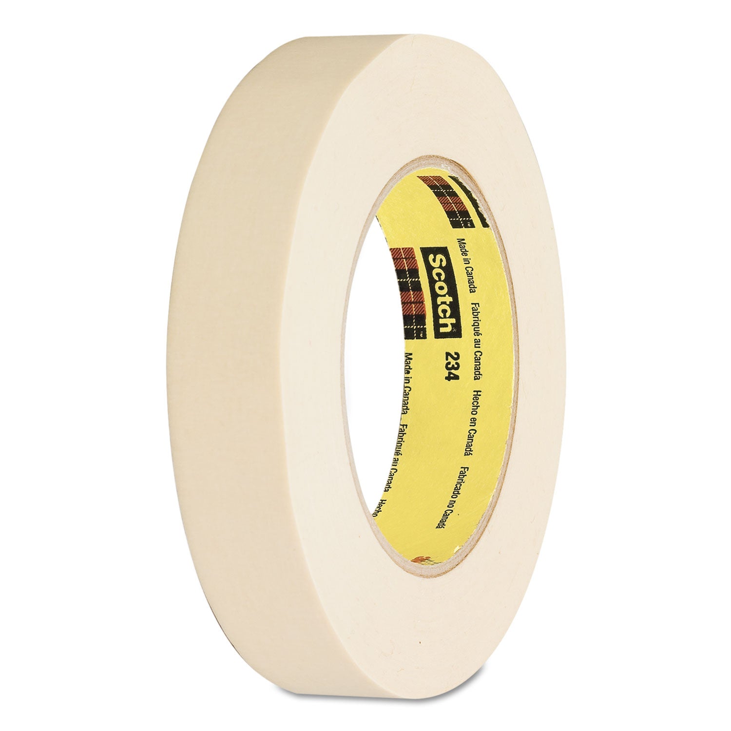 Scotch® General Purpose Masking Tape 234, 3" Core, 12 Mm X 55 M, Tan