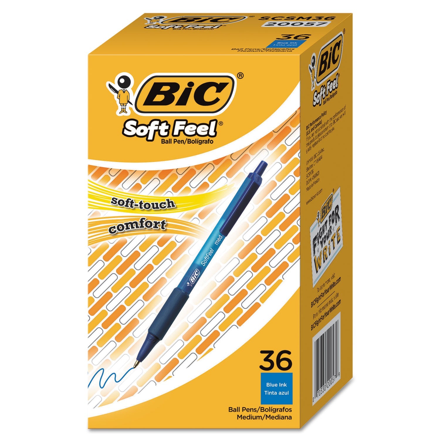 Soft Feel Ballpoint Pen Value Pack | Blue | 36/pack