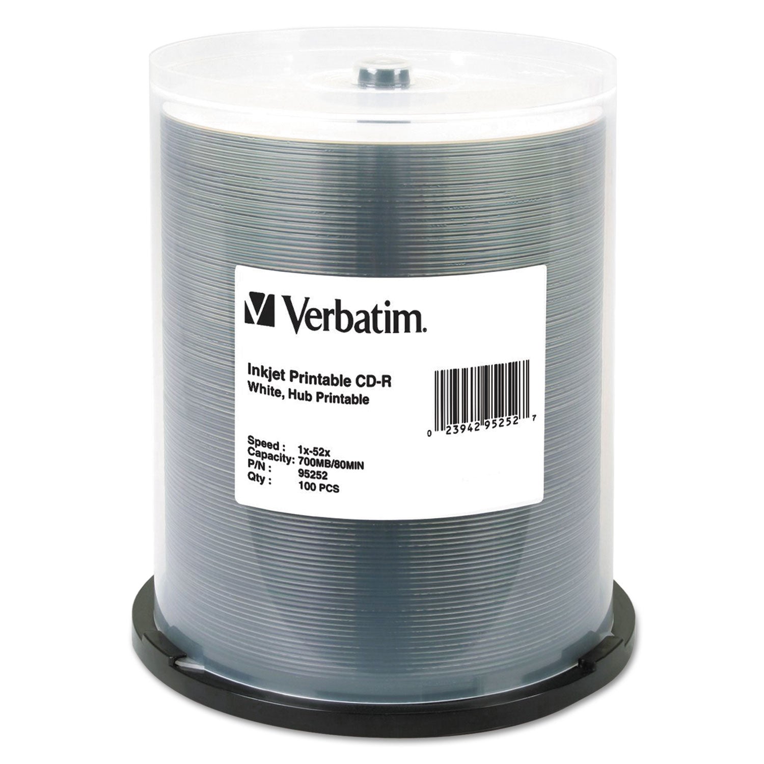 CD-R Printable Recordable Disc | 700MB | 100/Pack