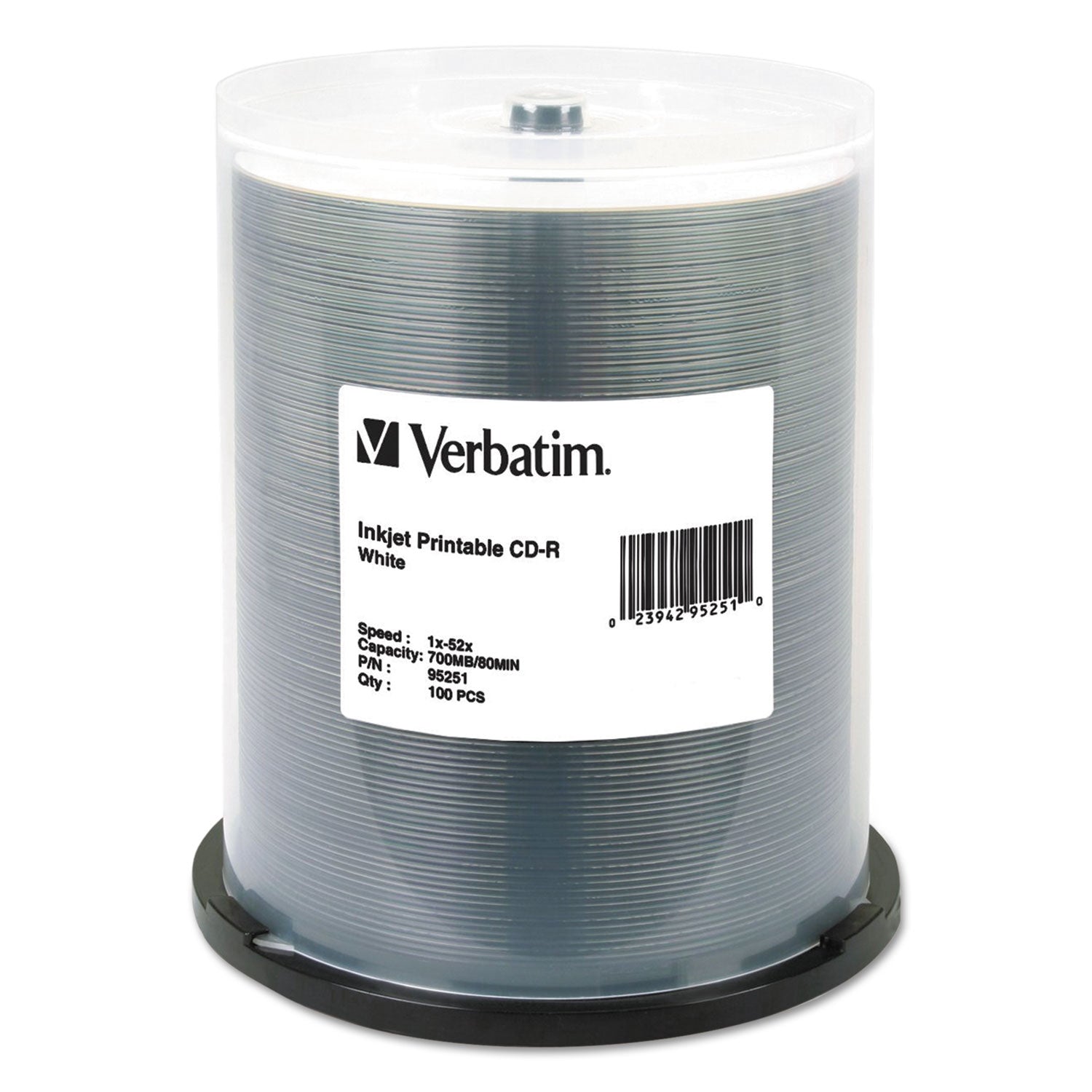 CD-R Printable Recordable Disc | 700MB | 100/Pack