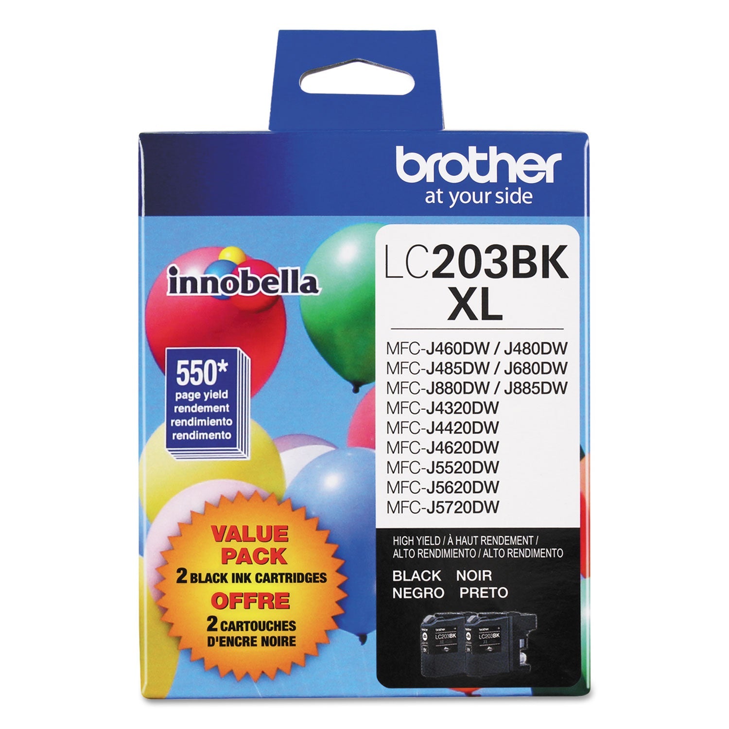 LC2032PKS Innobella High-Yield Ink | Black, 2/Pk