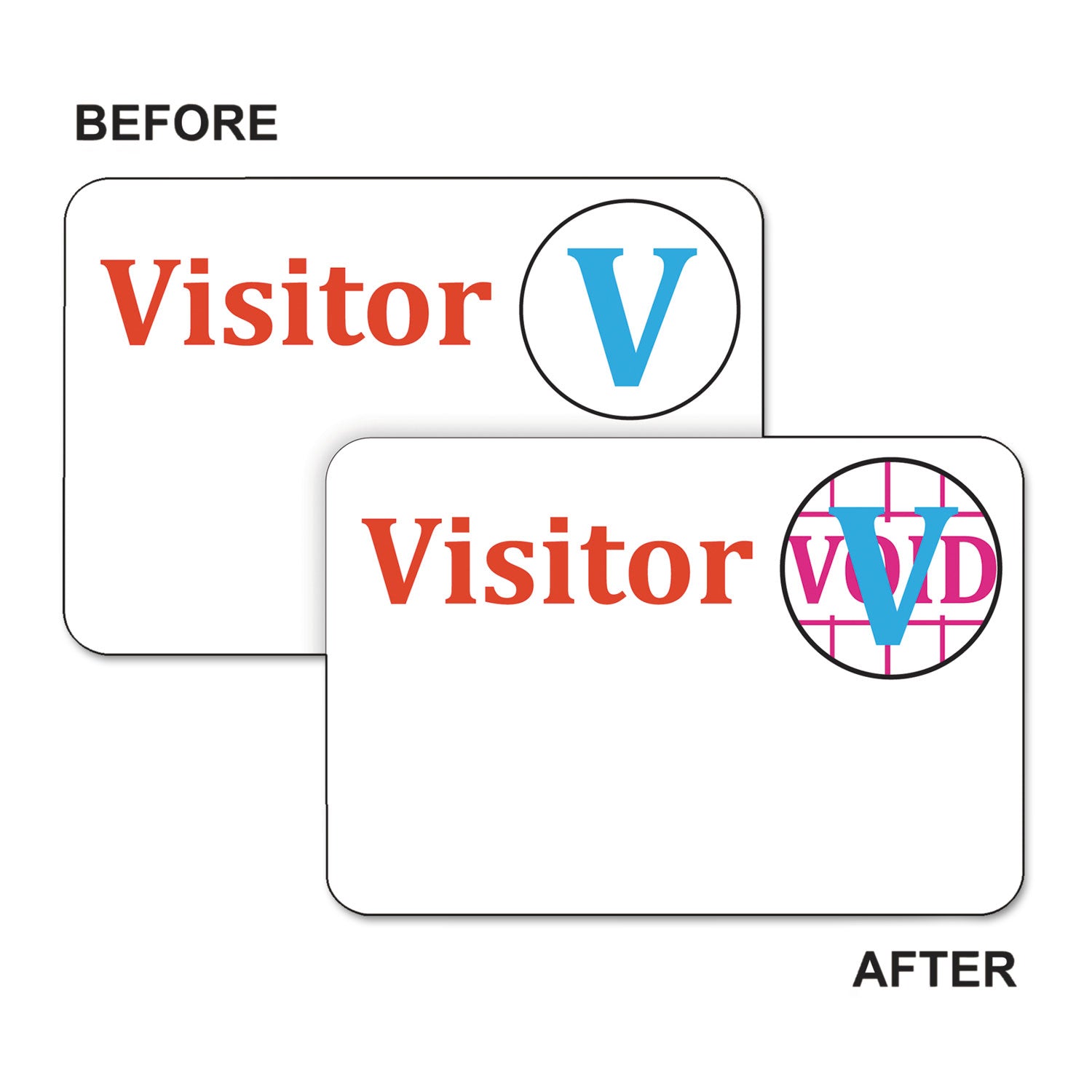 Self-Expiring Visitor Badges | One-Day, 100/Box