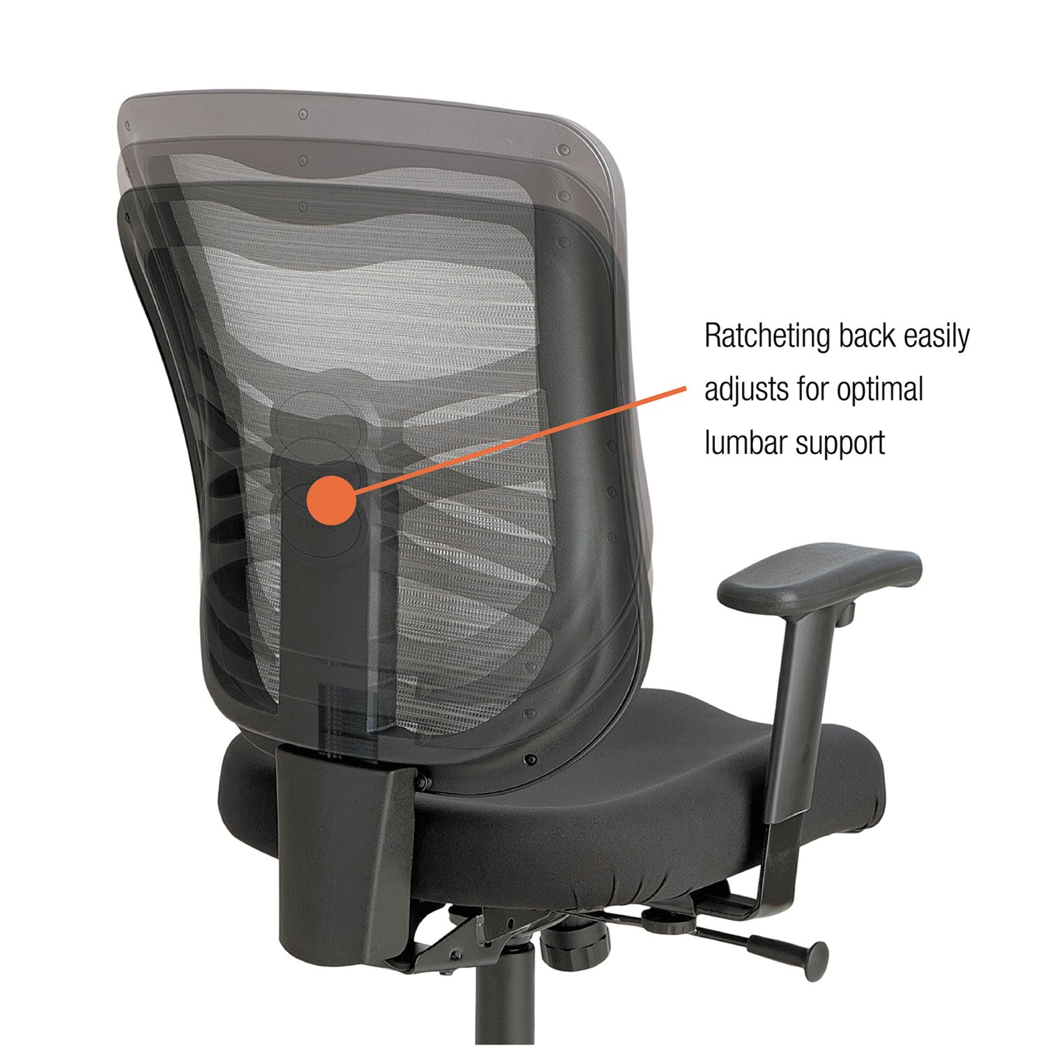 Alera® Alera Elusion Series Mesh Mid-Back Swivel/tilt Chair, Supports Up To 275 Lb, 17.9" To 21.6" Seat Height, Black