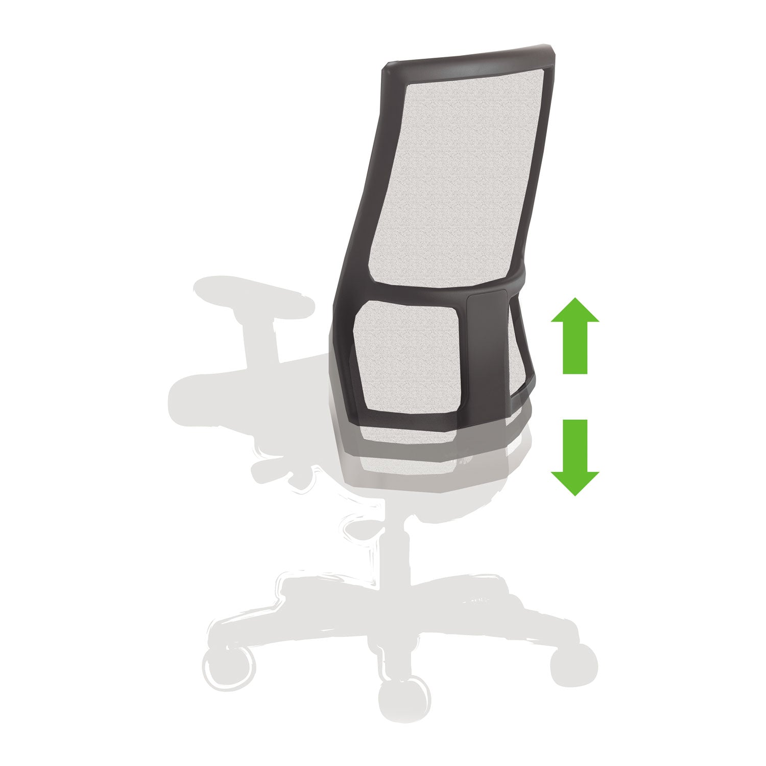 HON® Ignition Series Mesh Mid-Back Work Chair, Supports Up To 300 Lb, 17.5" To 22" Seat Height, Iron Ore Seat, Black Back/base