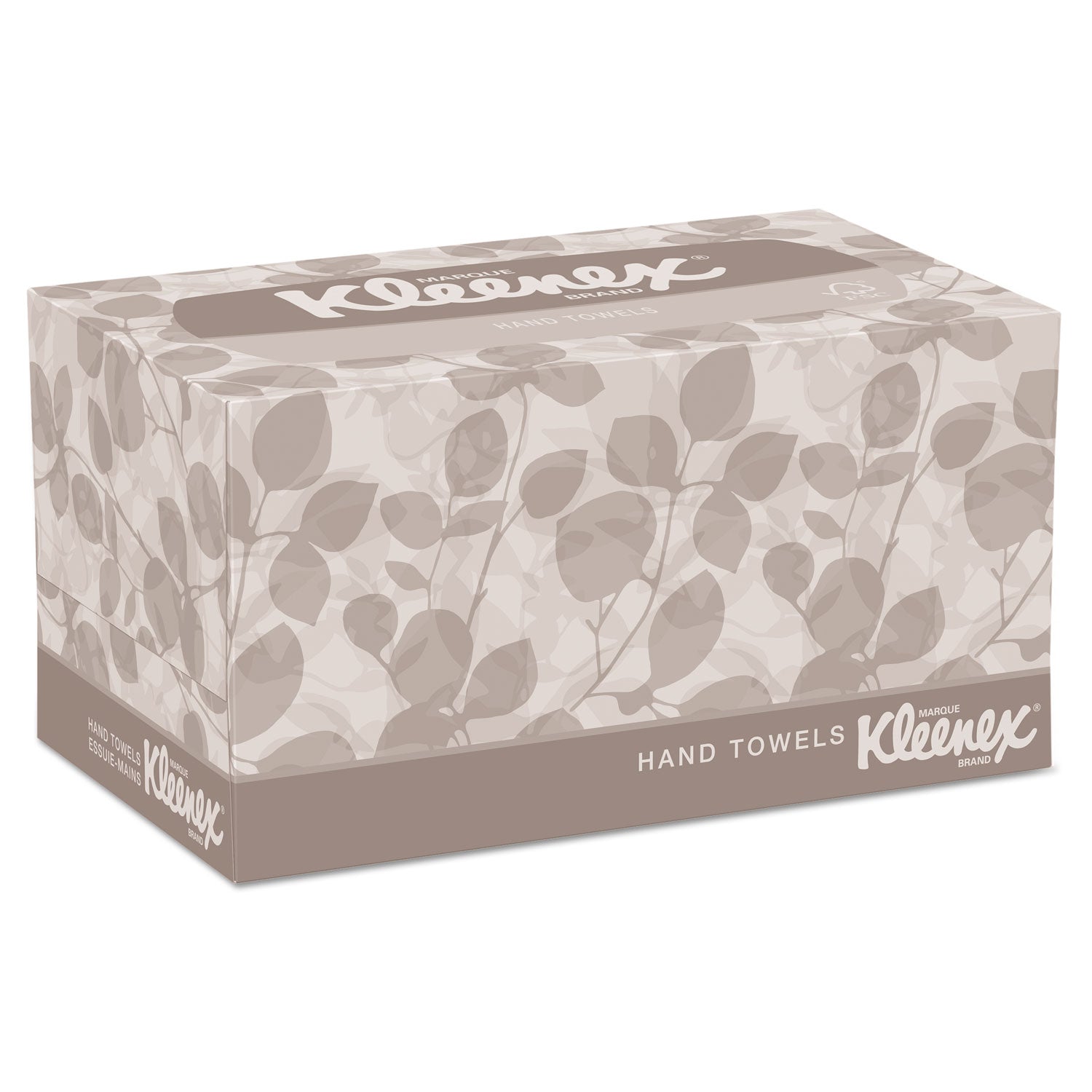 Kleenex® Hand Towels, POP-UP Box, Cloth, 1-Ply, 9 x 10.5, Unscented, White, 120/Box, 18 Boxes/Carton