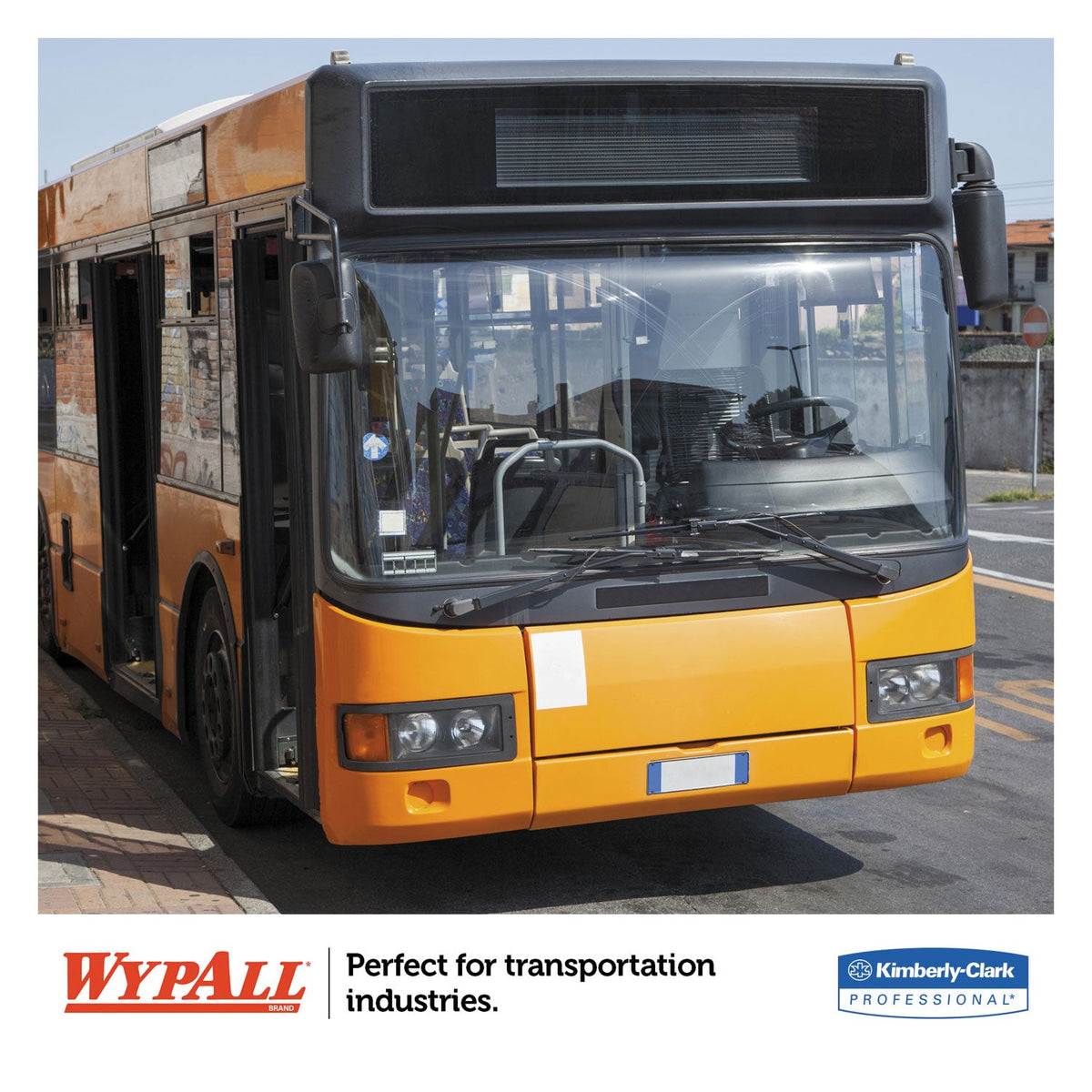 WypAll® L10 Windshield Wipers, Banded, 2-Ply, 9.38 x 10.25, Light Blue, 140/Pack, 16 Packs/Carton