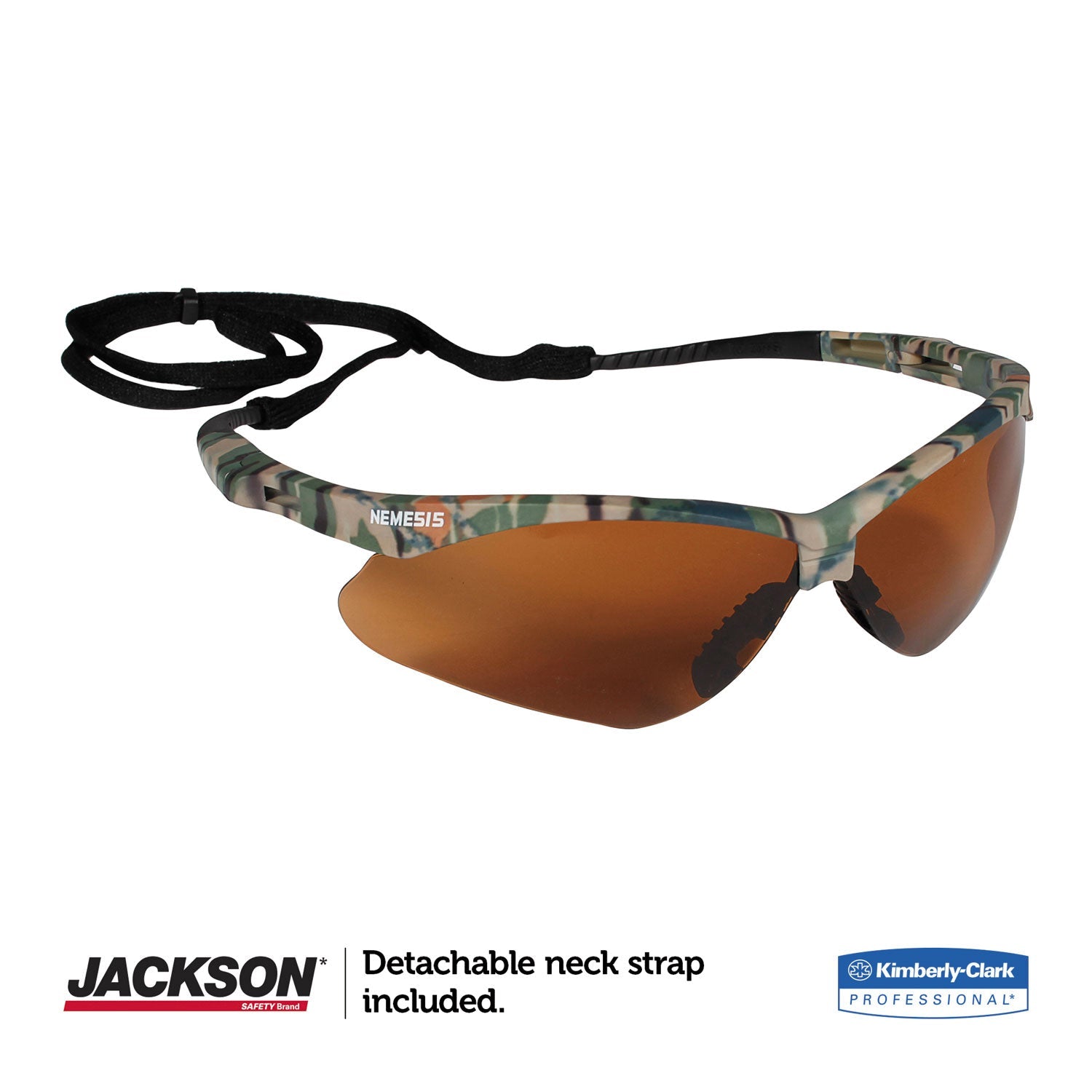 KleenGuard™ Nemesis Safety Glasses, Camo Frame, Bronze Lens - Bloom Skins