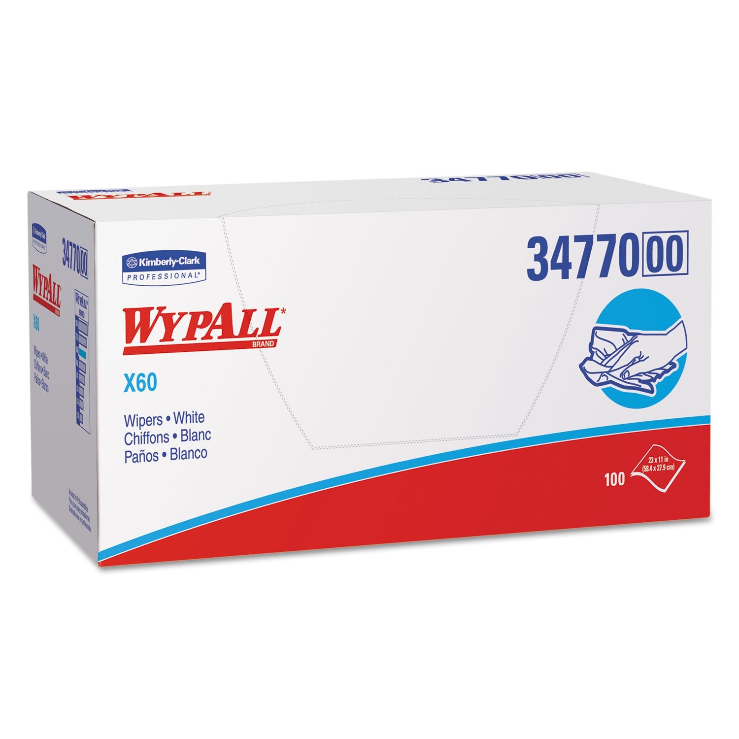 General Clean X60 Cloths | 1/4 Fold, 100/Box