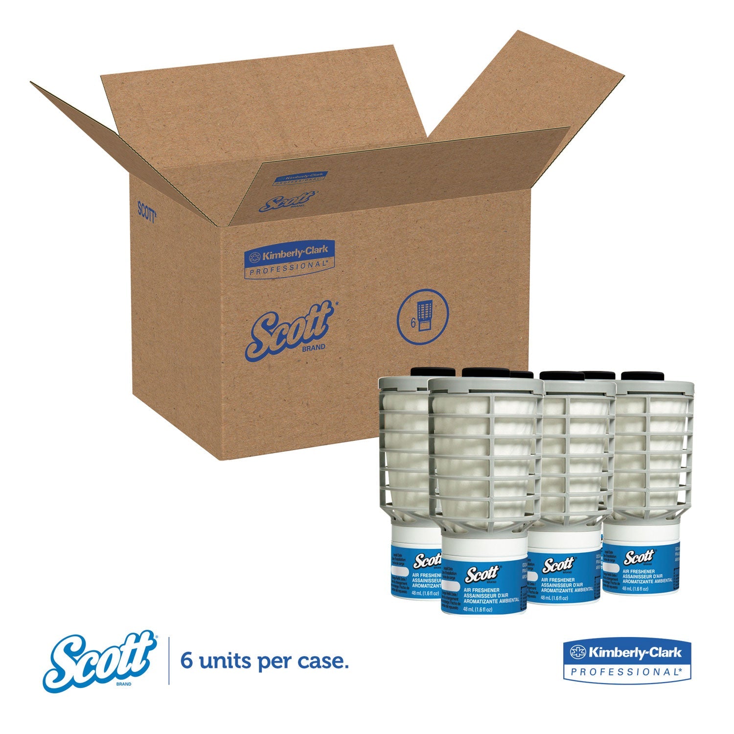 Scott® Essential Continuous Air Freshener Refill, Ocean, 48 Ml Cartridge, 6/carton